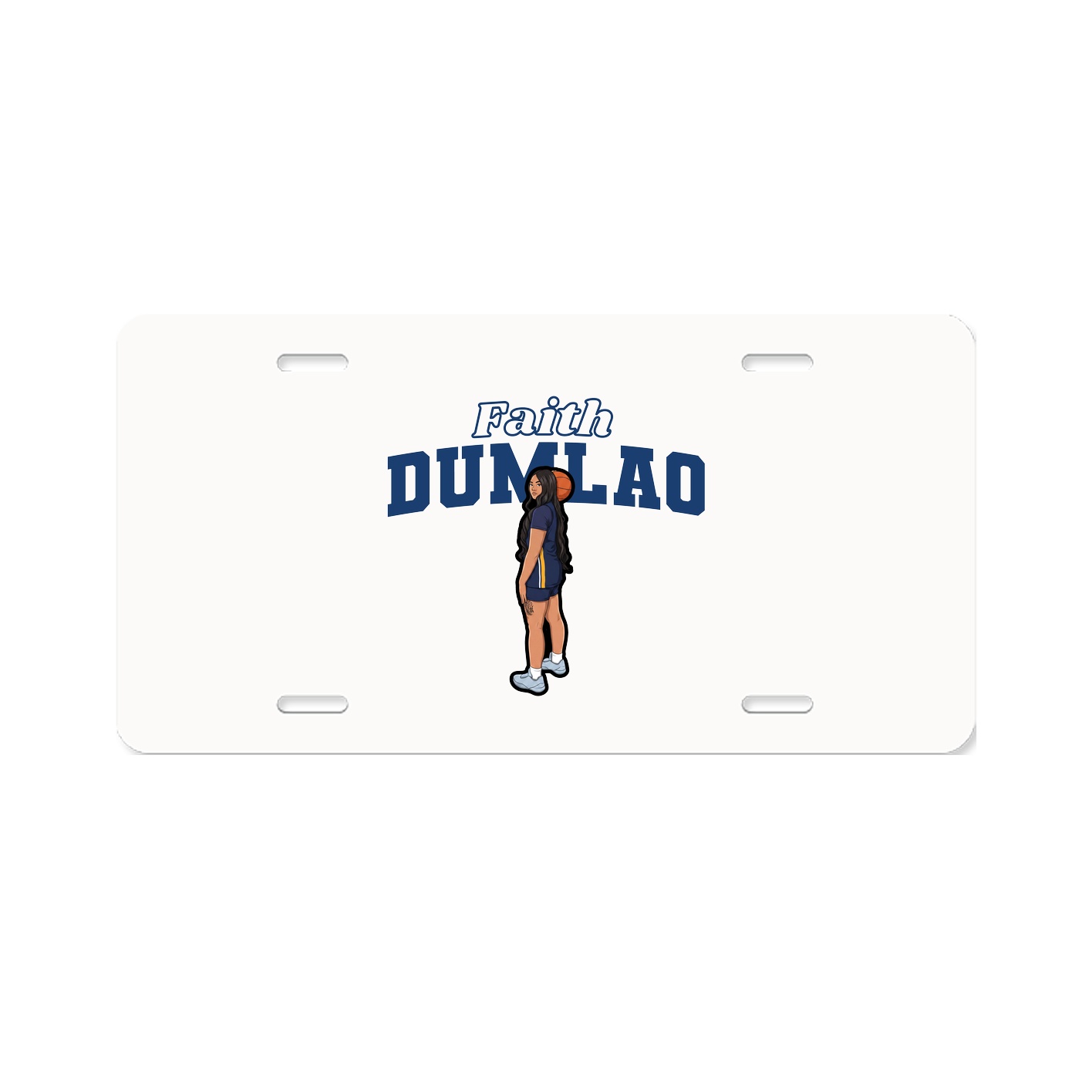 License Plate — Name Arch in Classic