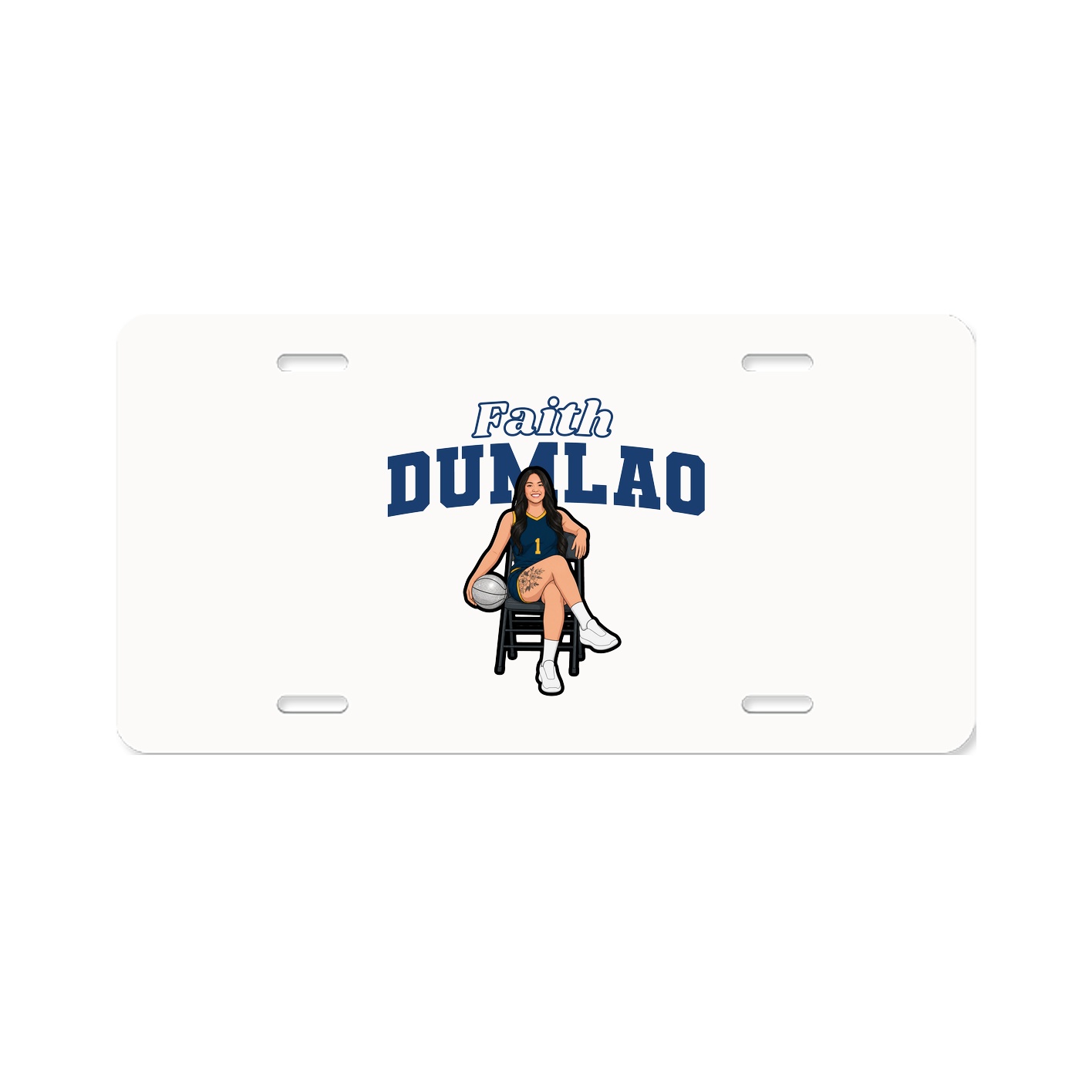License Plate — Name Arch in Classic