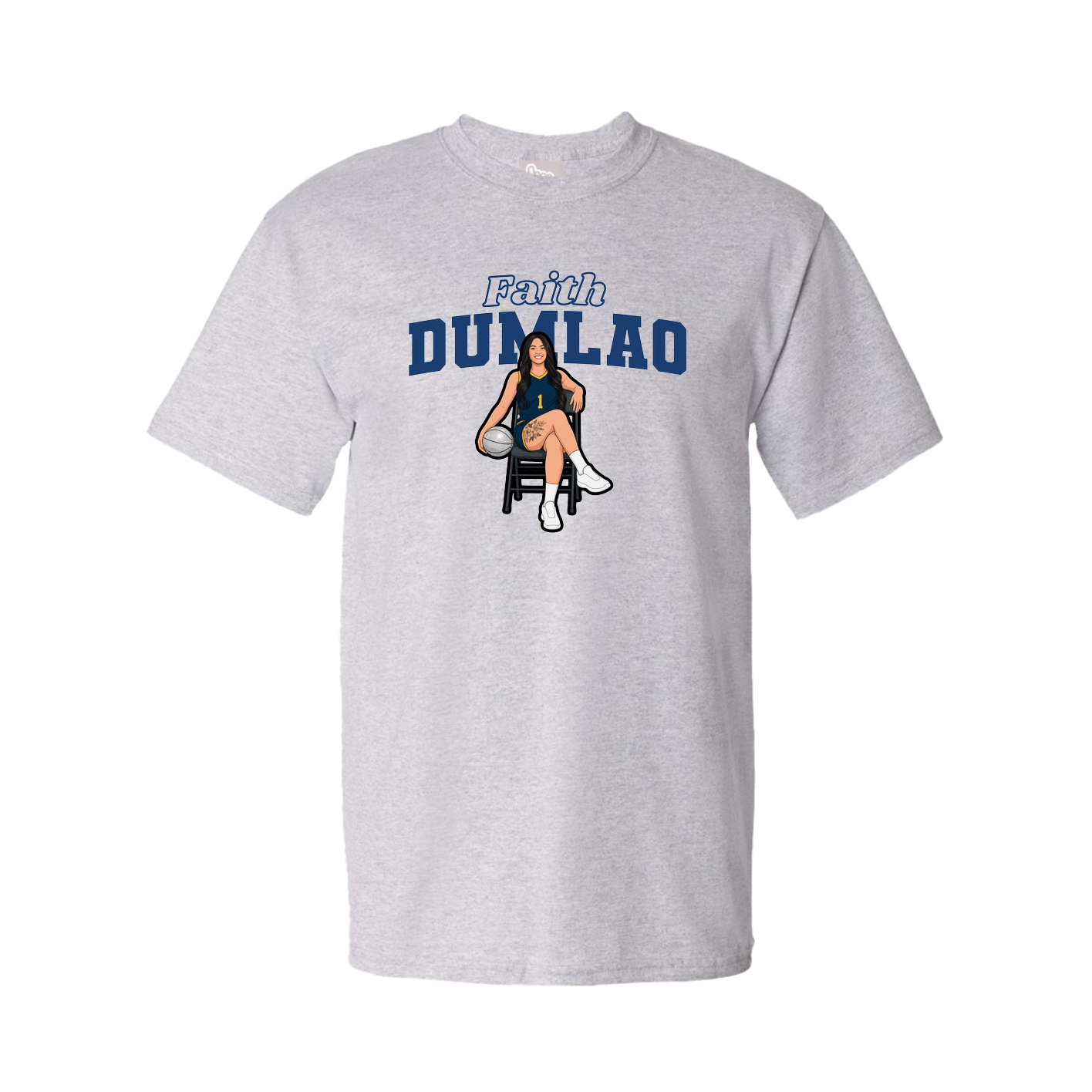 Youth Tee — Name Arch in Grey