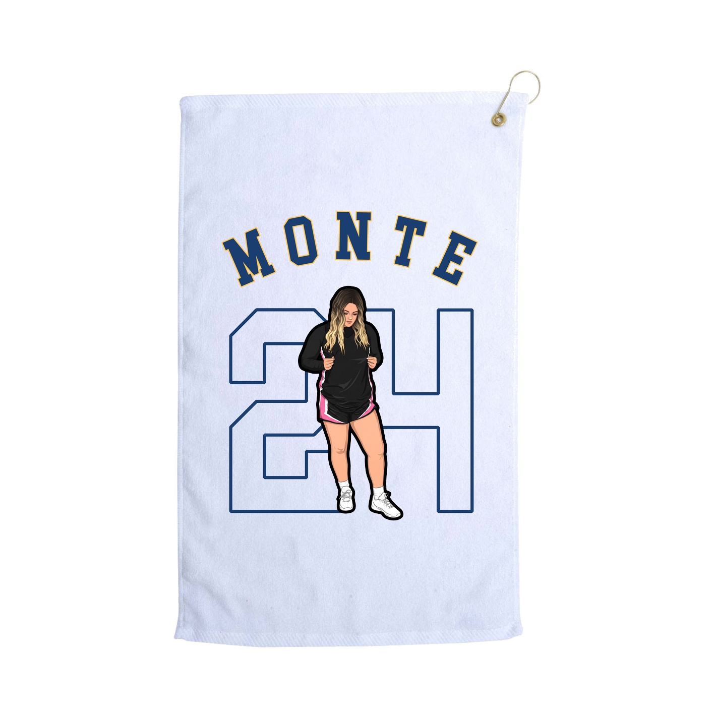 Golf Towel — Shirsey Arch in White