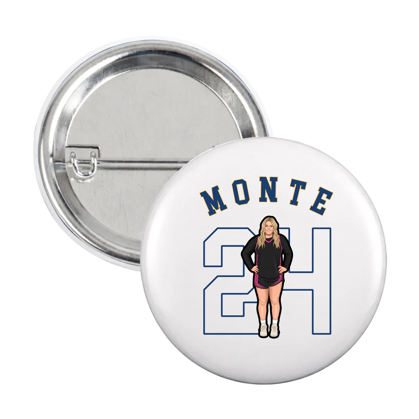 Game Day Button — Shirsey Arch in White