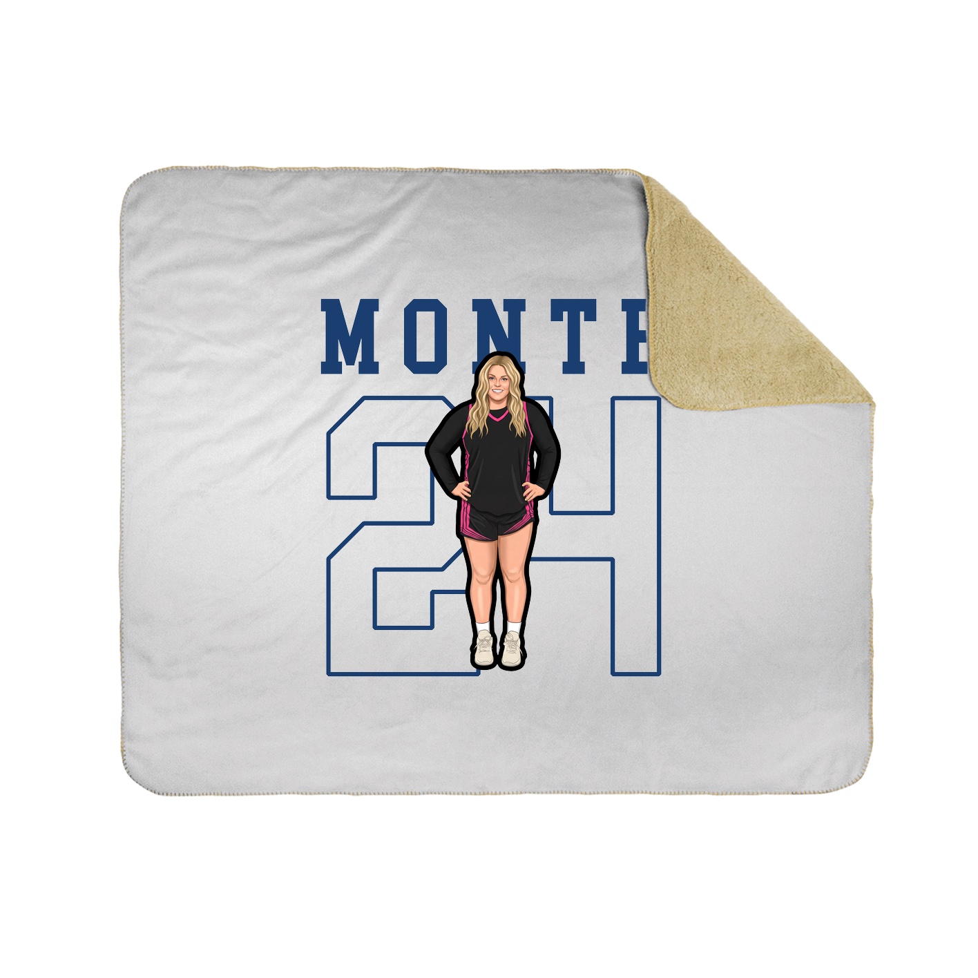 Throw Blanket — Shirsey in White