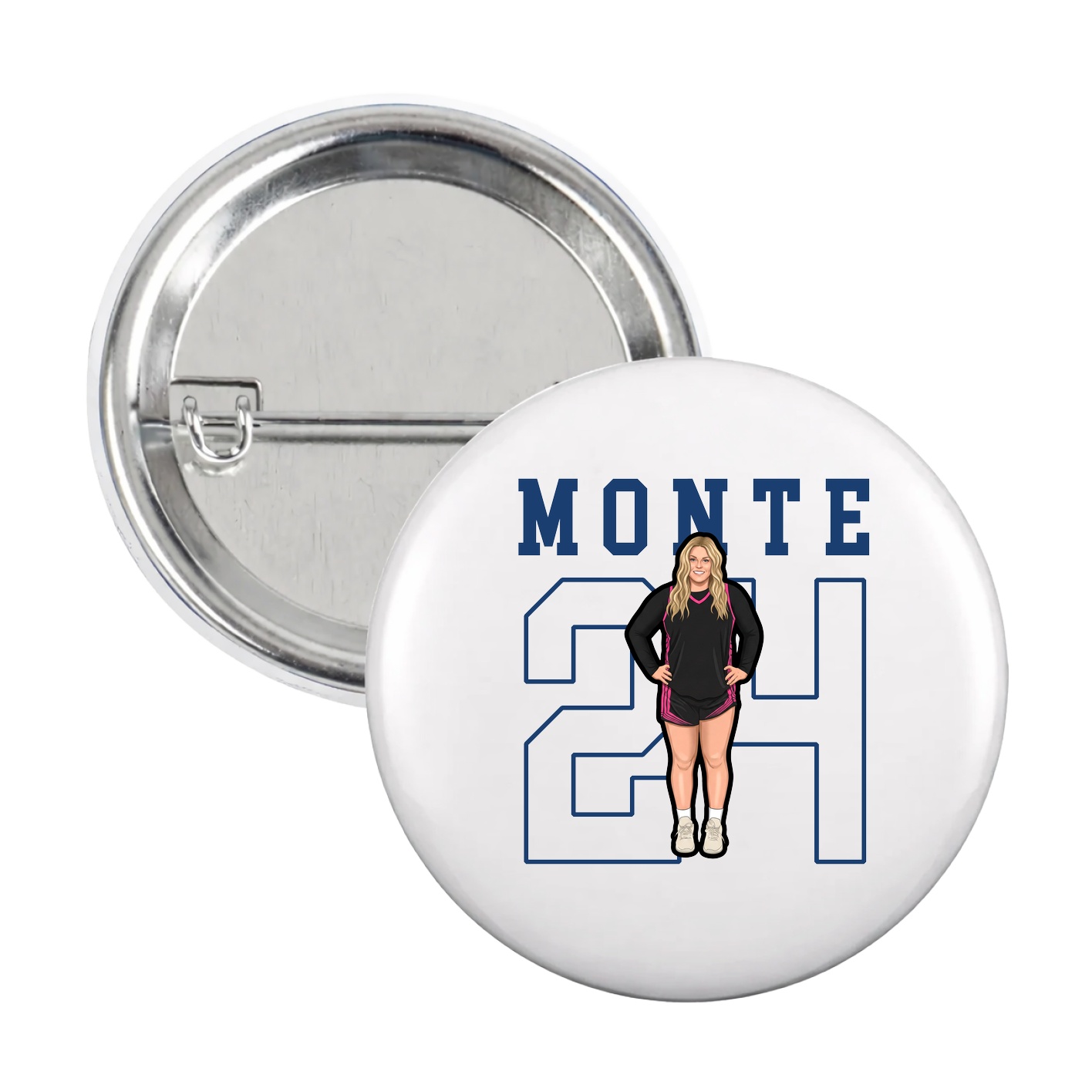 Game Day Button — Shirsey in White