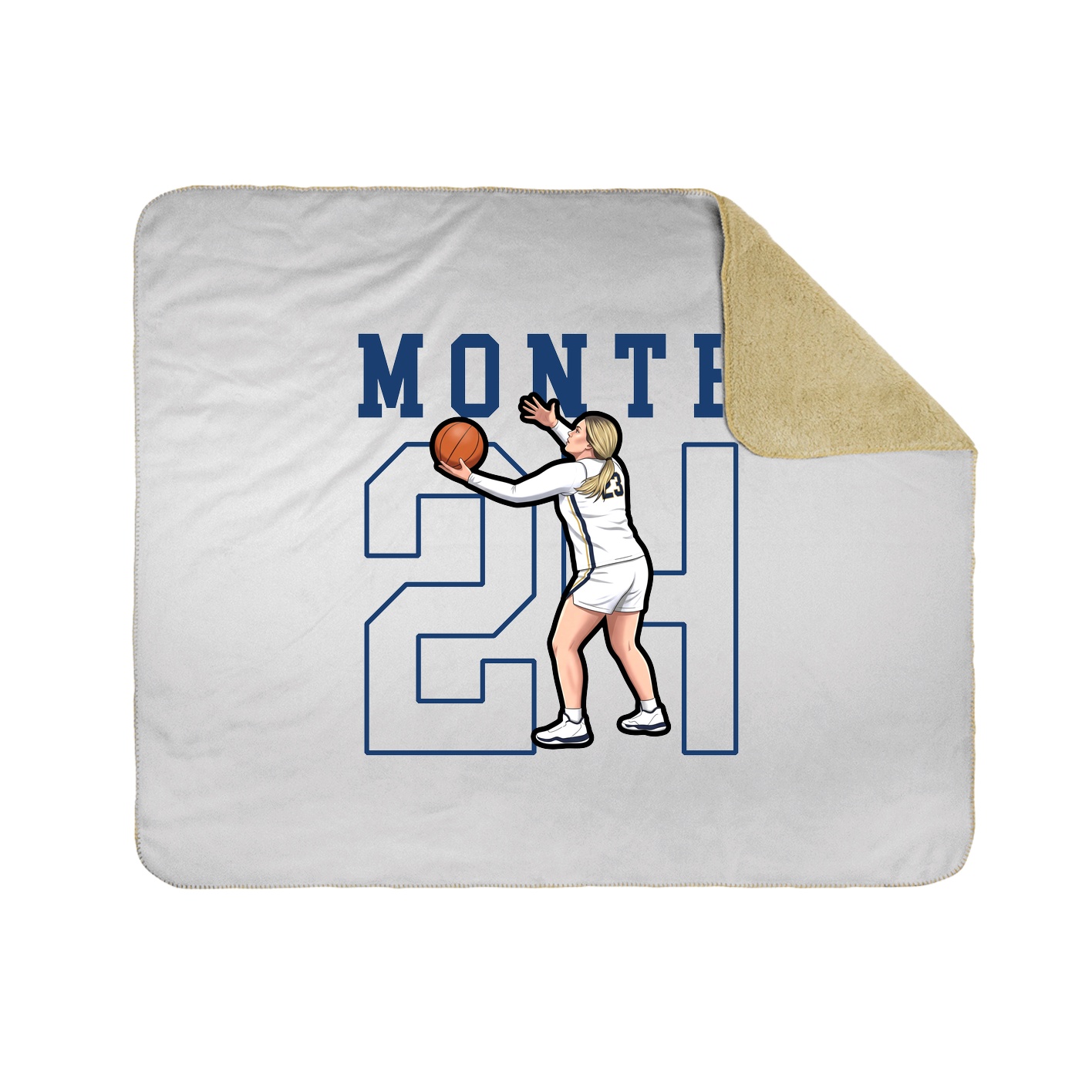 Throw Blanket — Shirsey in White