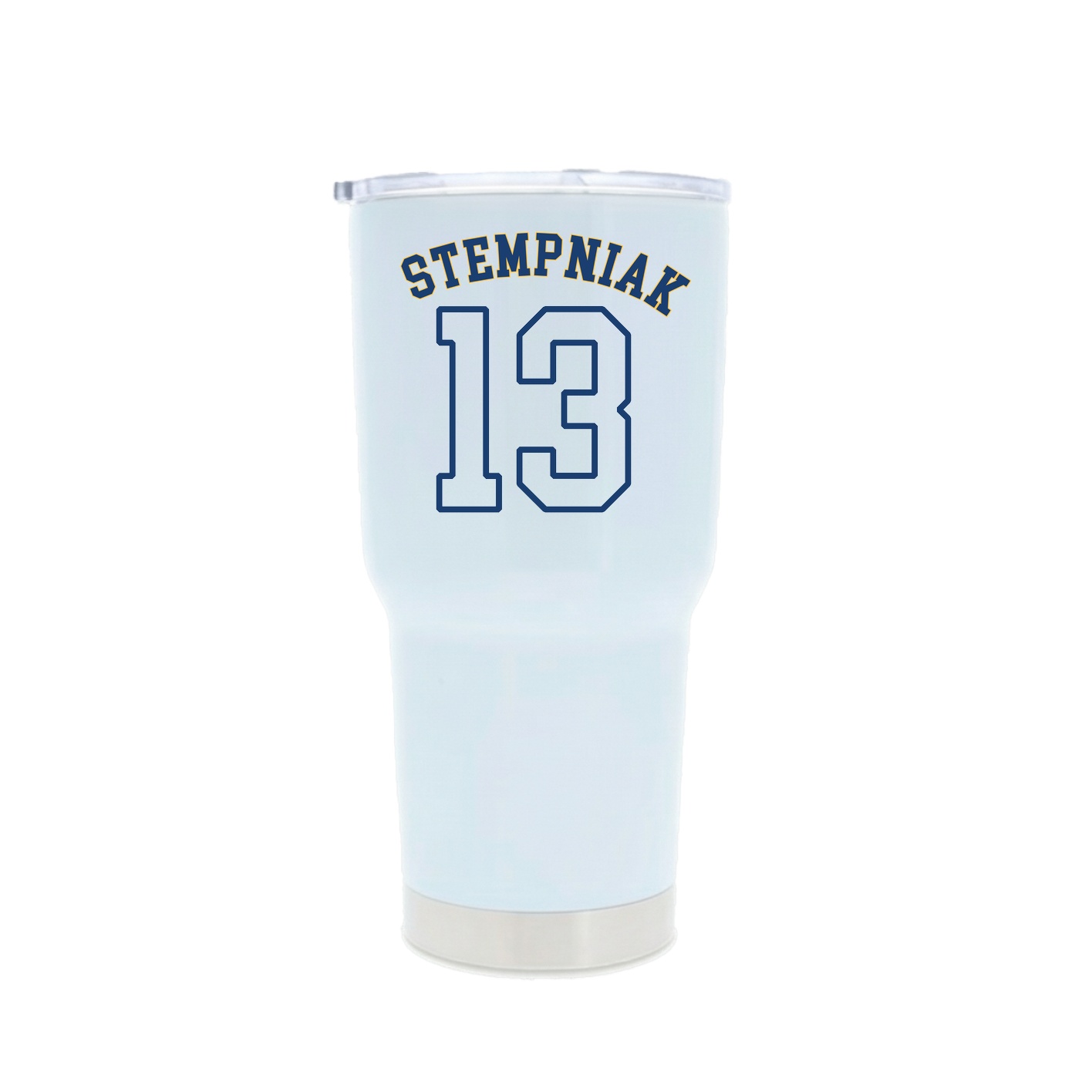 30oz Stainless Steel Tumbler — Shirsey Arch in White