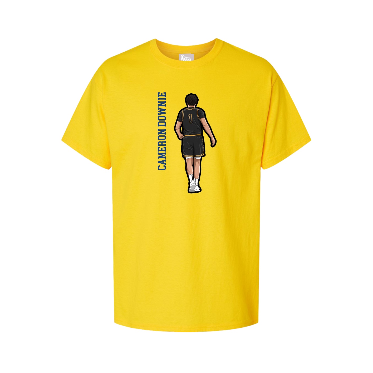 Tee — Name Vertical in Gold