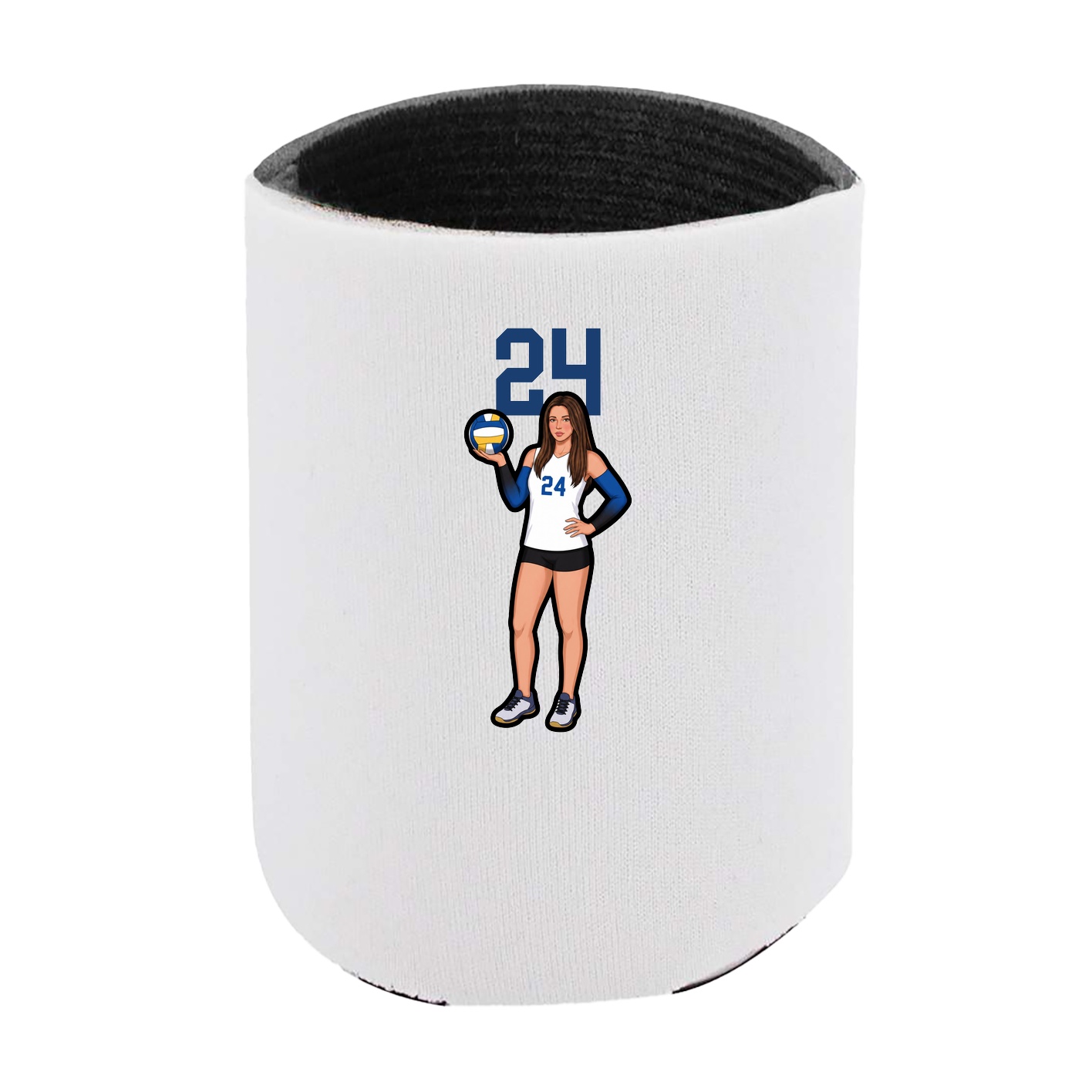 Can Holder — Number Top in White