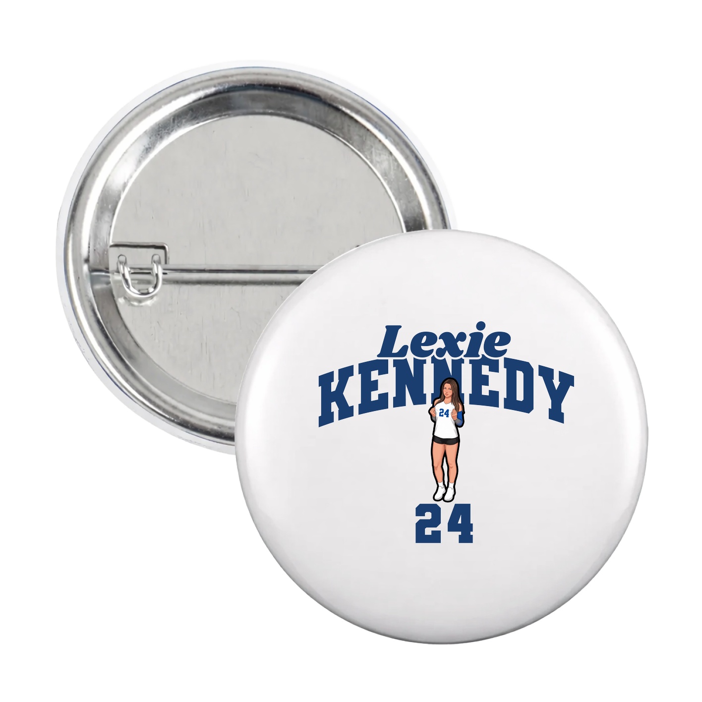 Game Day Button — Signature Arch in White
