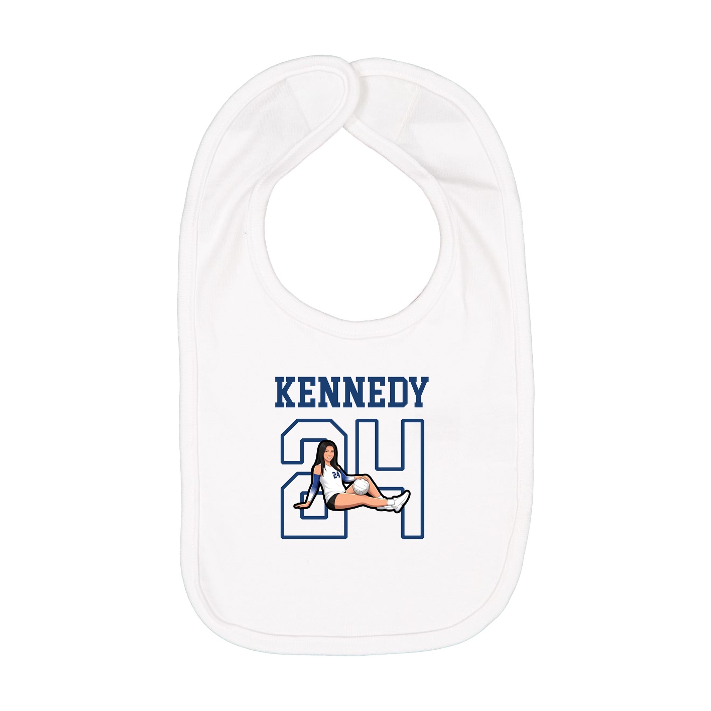 Infant Bib — Shirsey in White