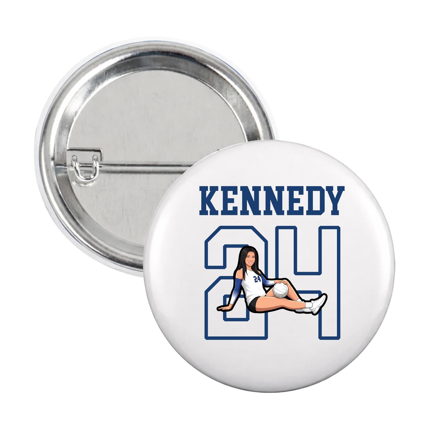 Game Day Button — Shirsey in White