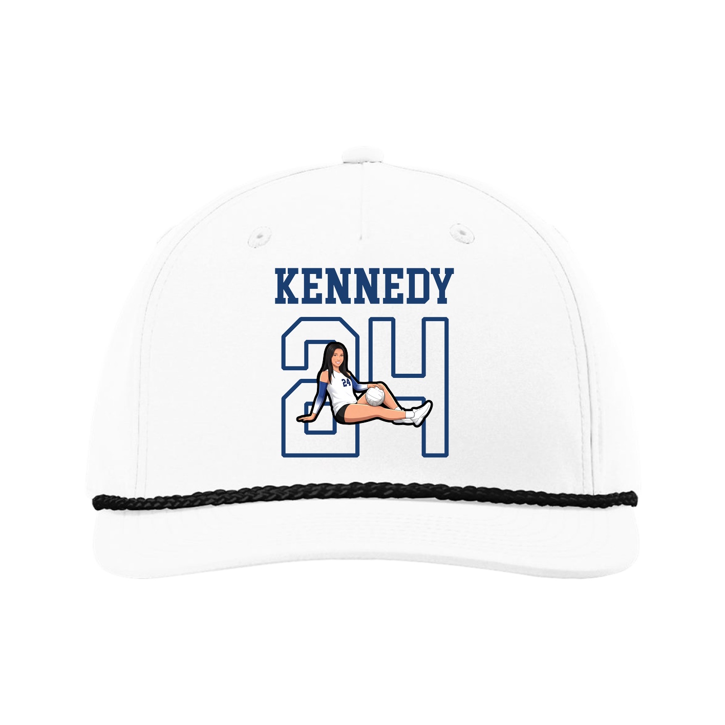 Five-Panel Classic Rope Cap — Shirsey in White