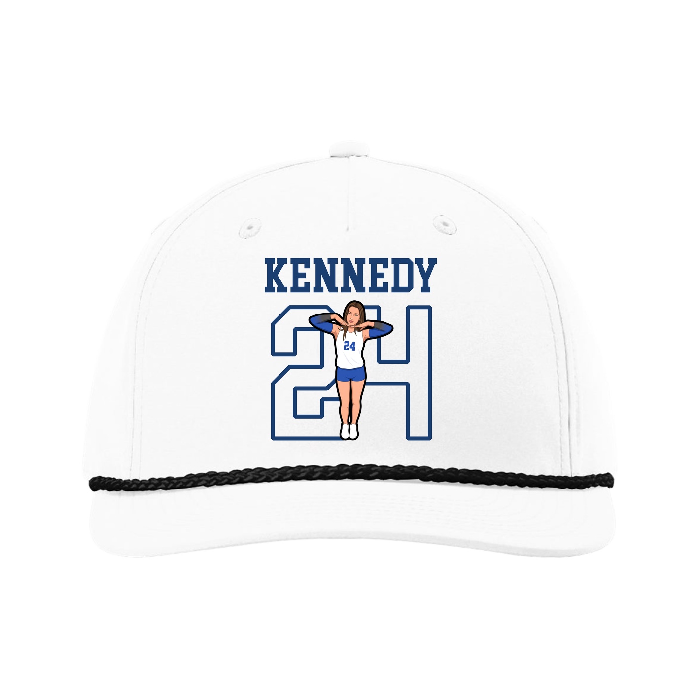 Five-Panel Classic Rope Cap — Shirsey in White