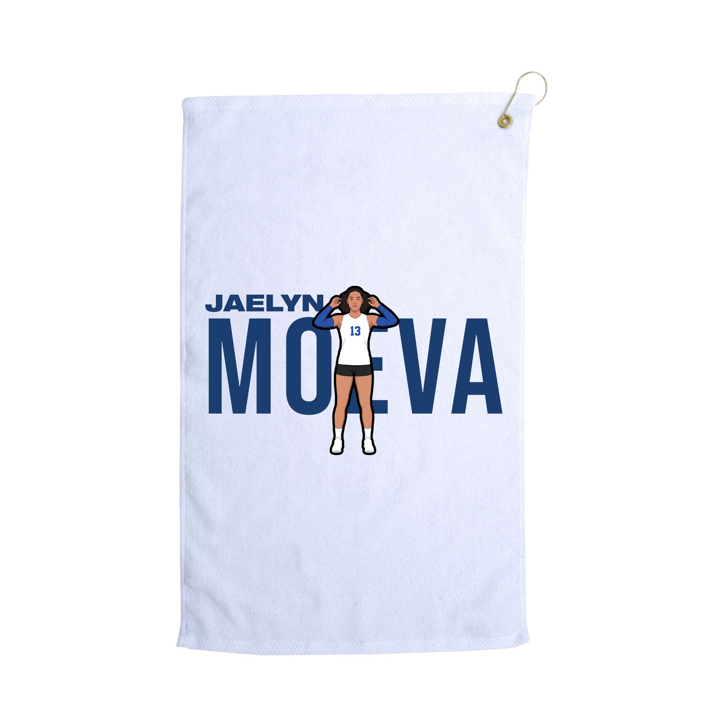 Golf Towel — Player Name in White