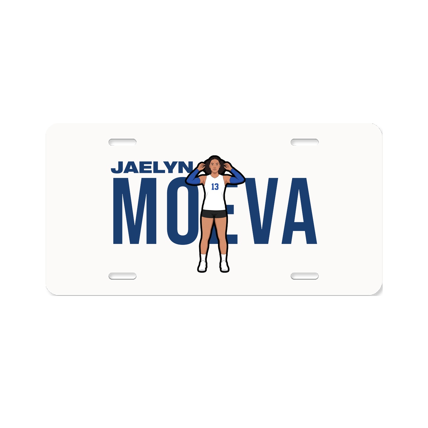 License Plate — Player Name in Classic