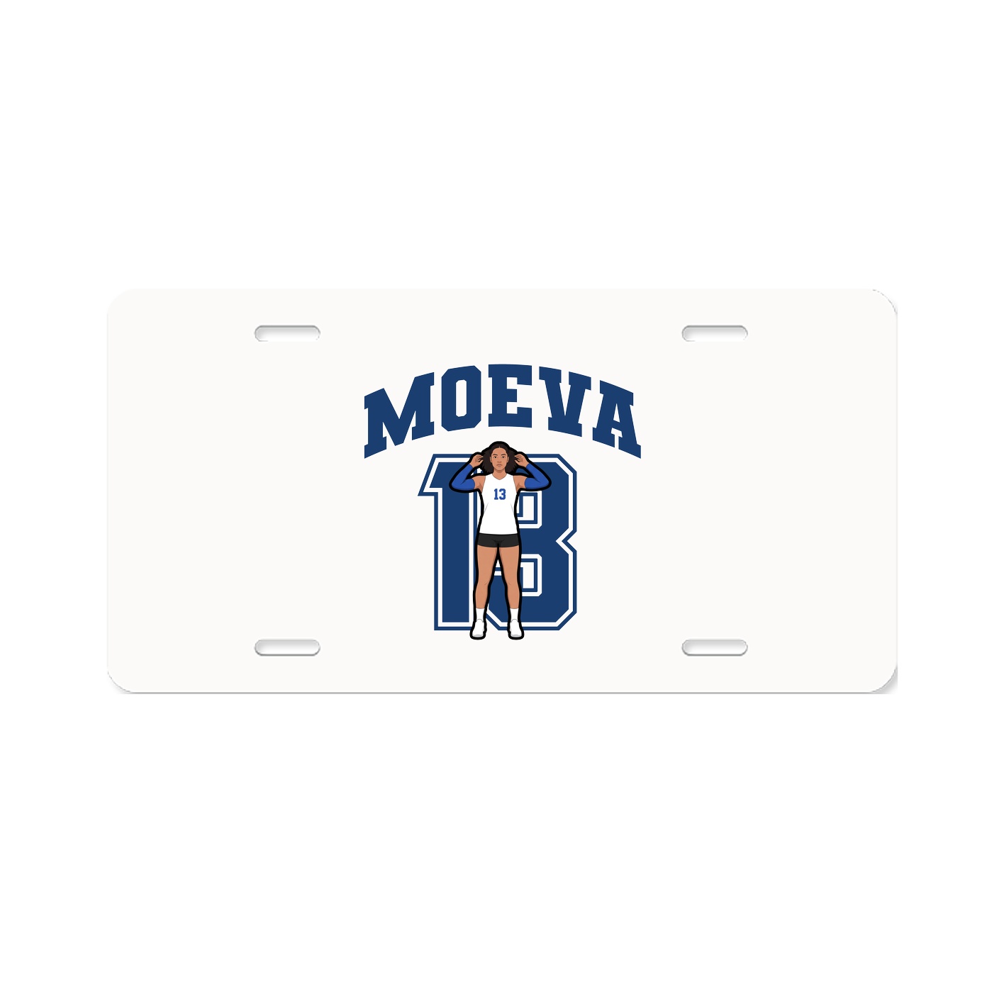 License Plate — Number in Classic