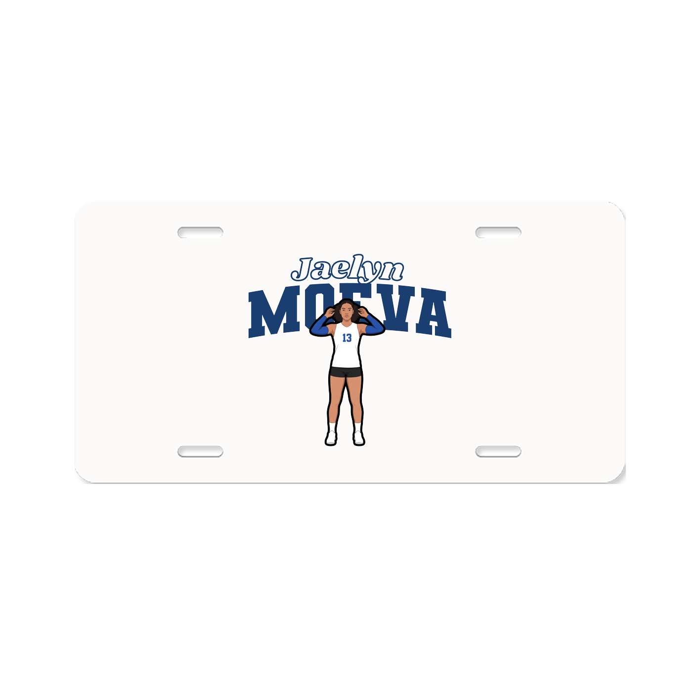 License Plate — Name Arch in Classic