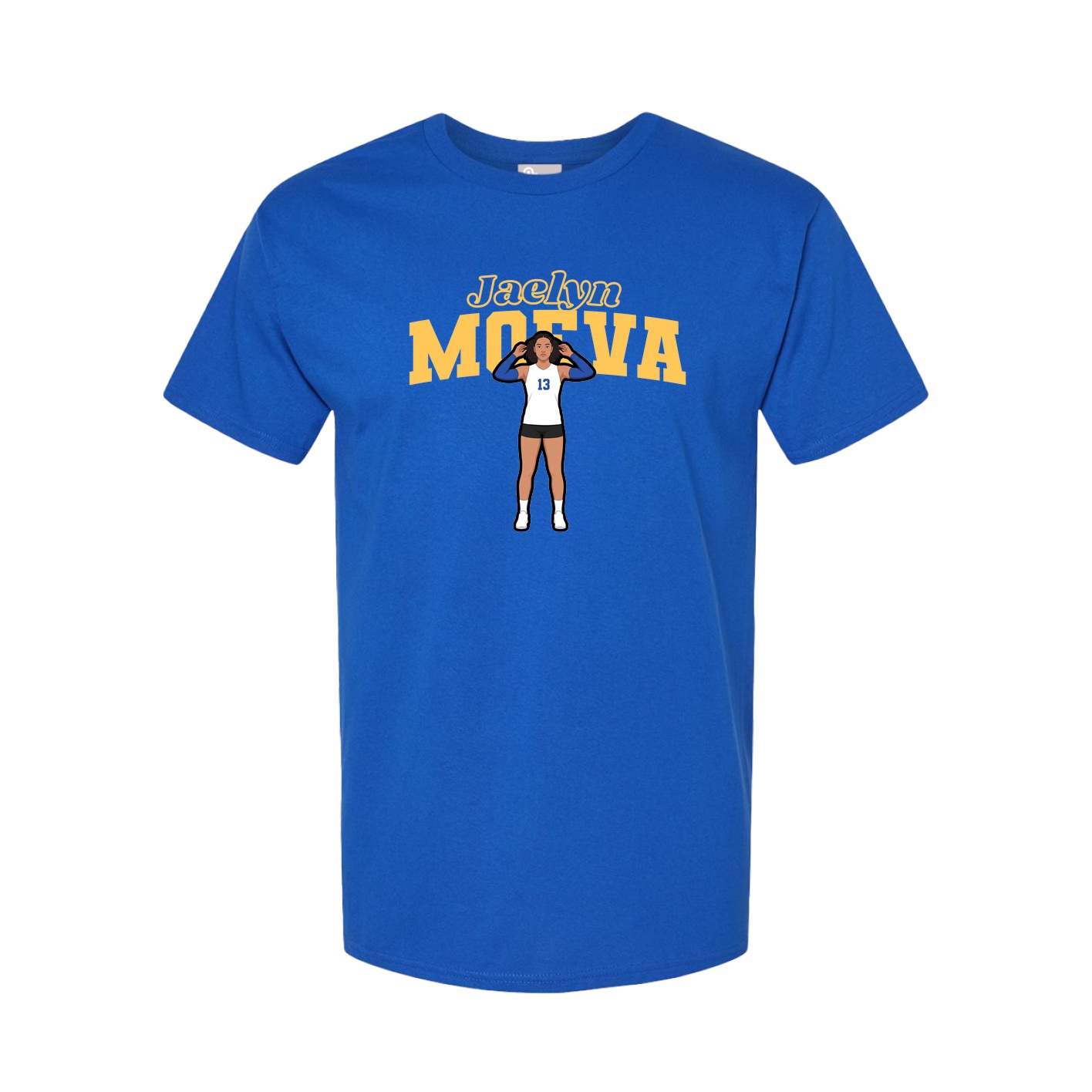 Youth Tee — Name Arch in Royal