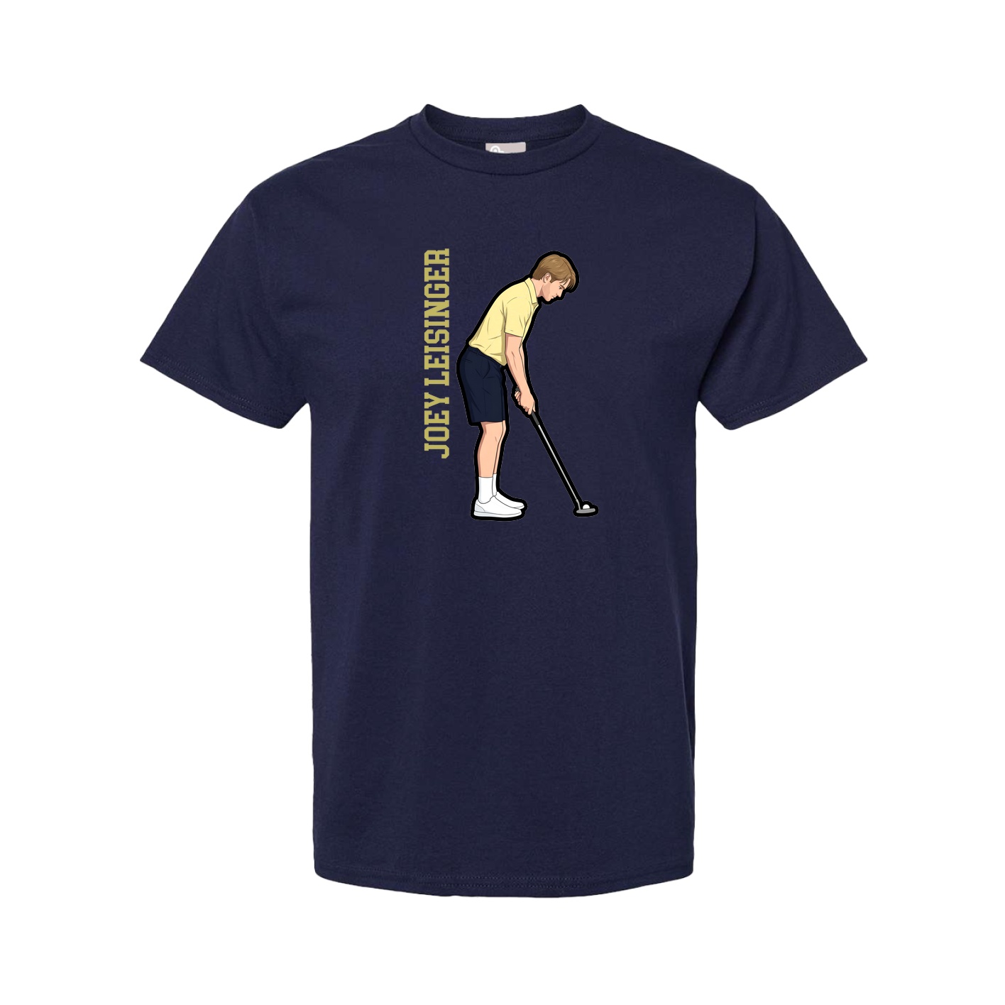 Youth Tee — Name Vertical in Navy