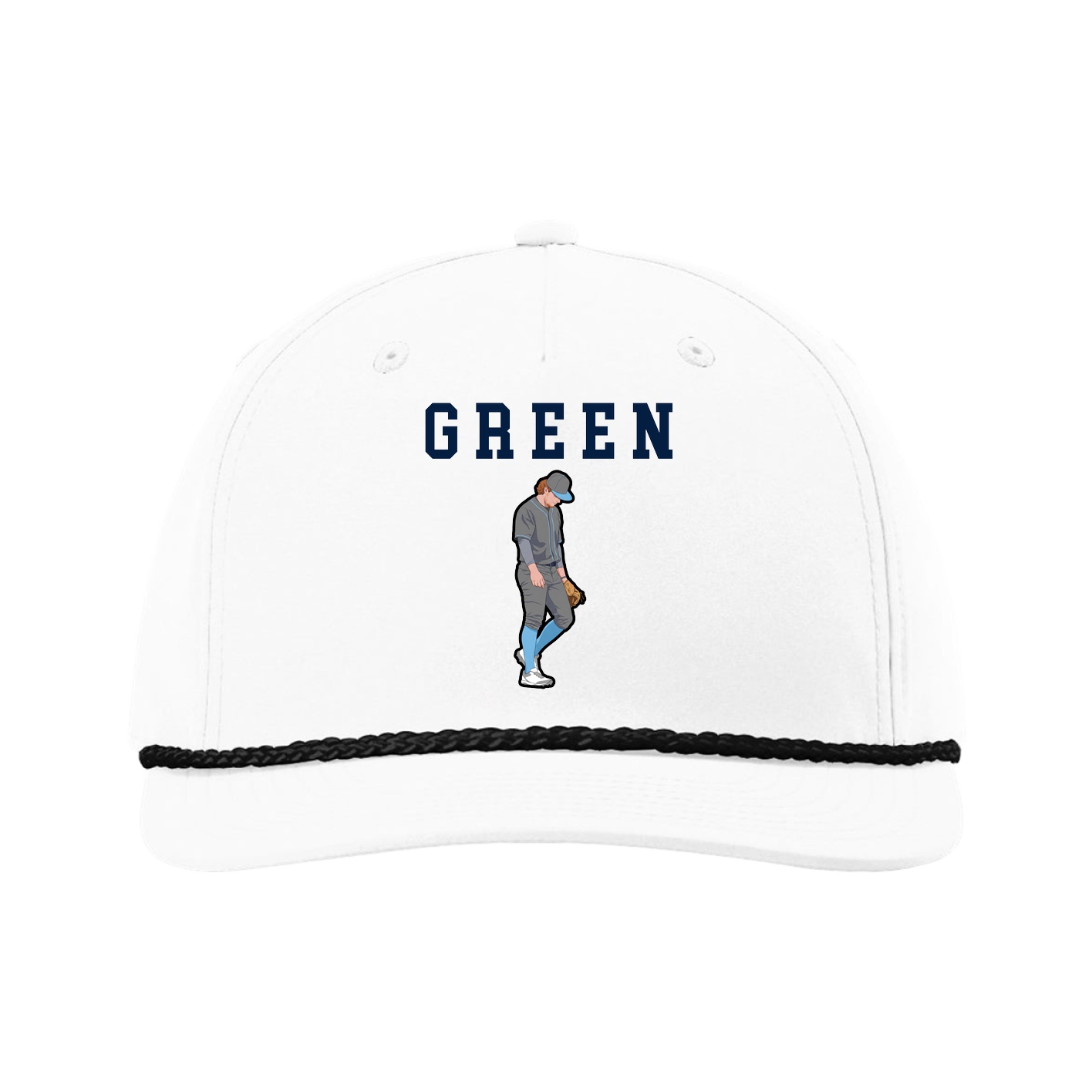 Five-Panel Classic Rope Cap — Shirsey in White