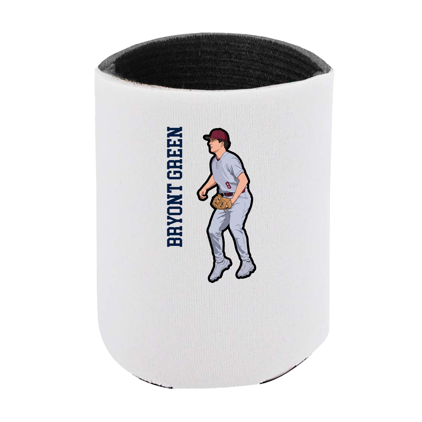 Can Holder — Name Vertical in White