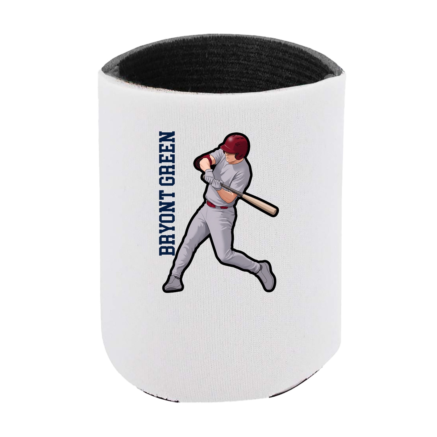 Can Holder — Name Vertical in White