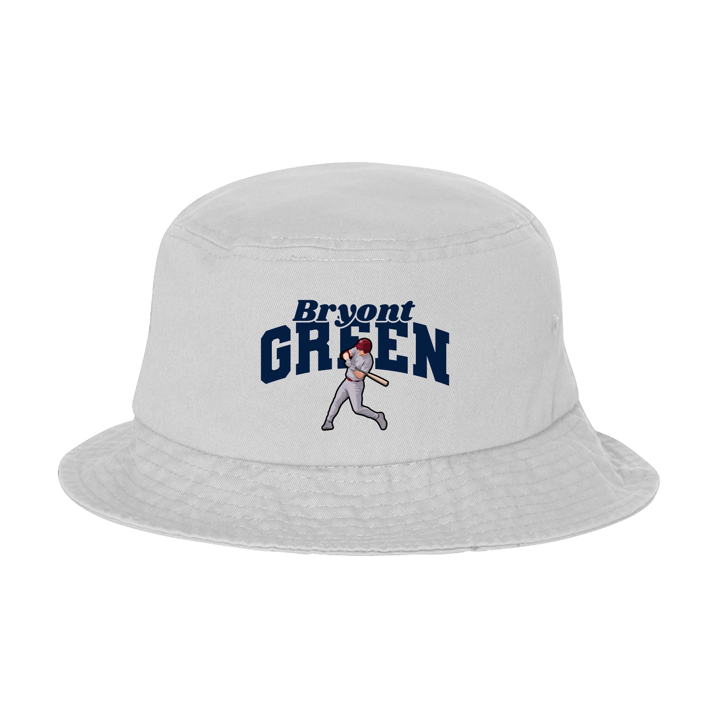 Bucket Cap — Signature Arch in White