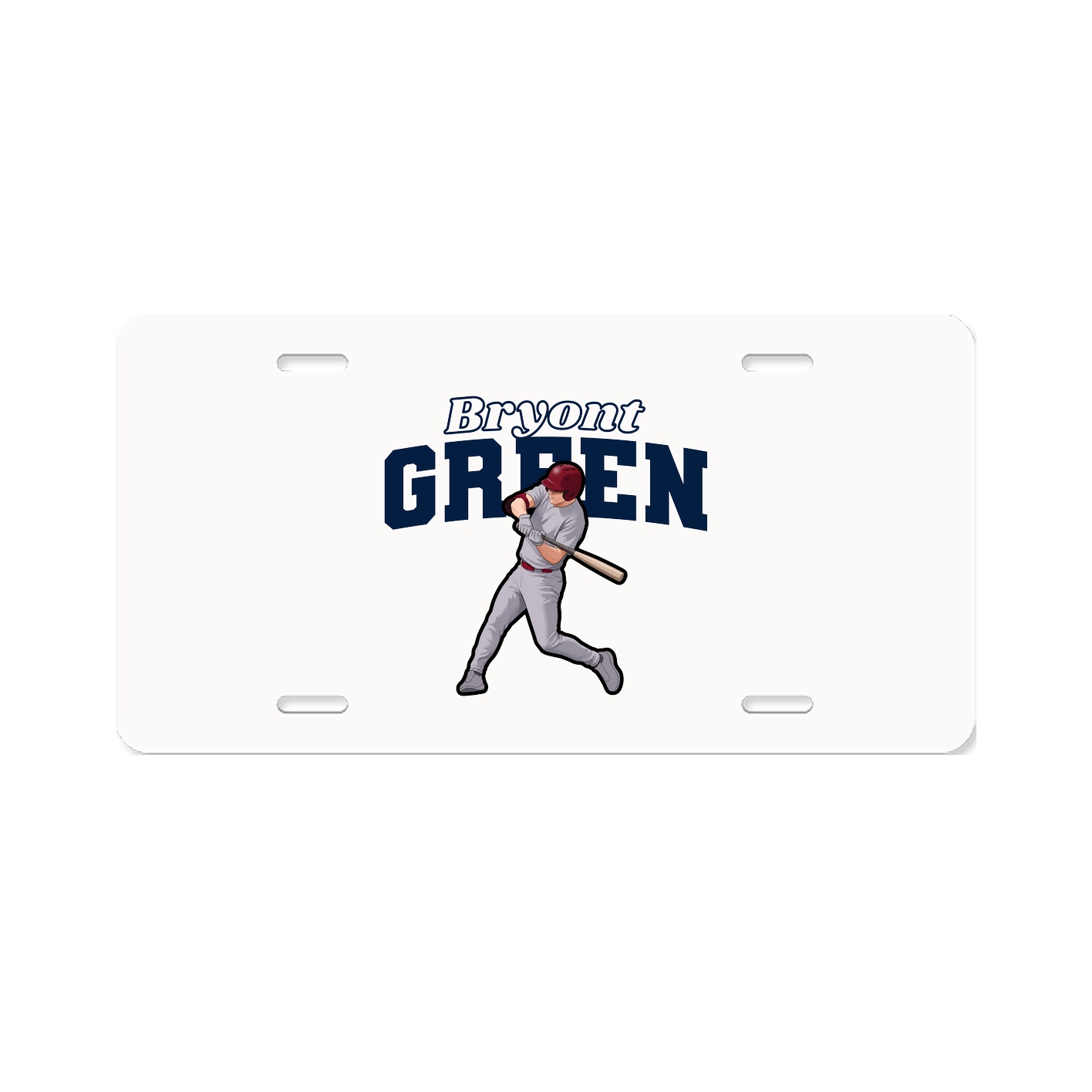 License Plate — Name Arch in Classic