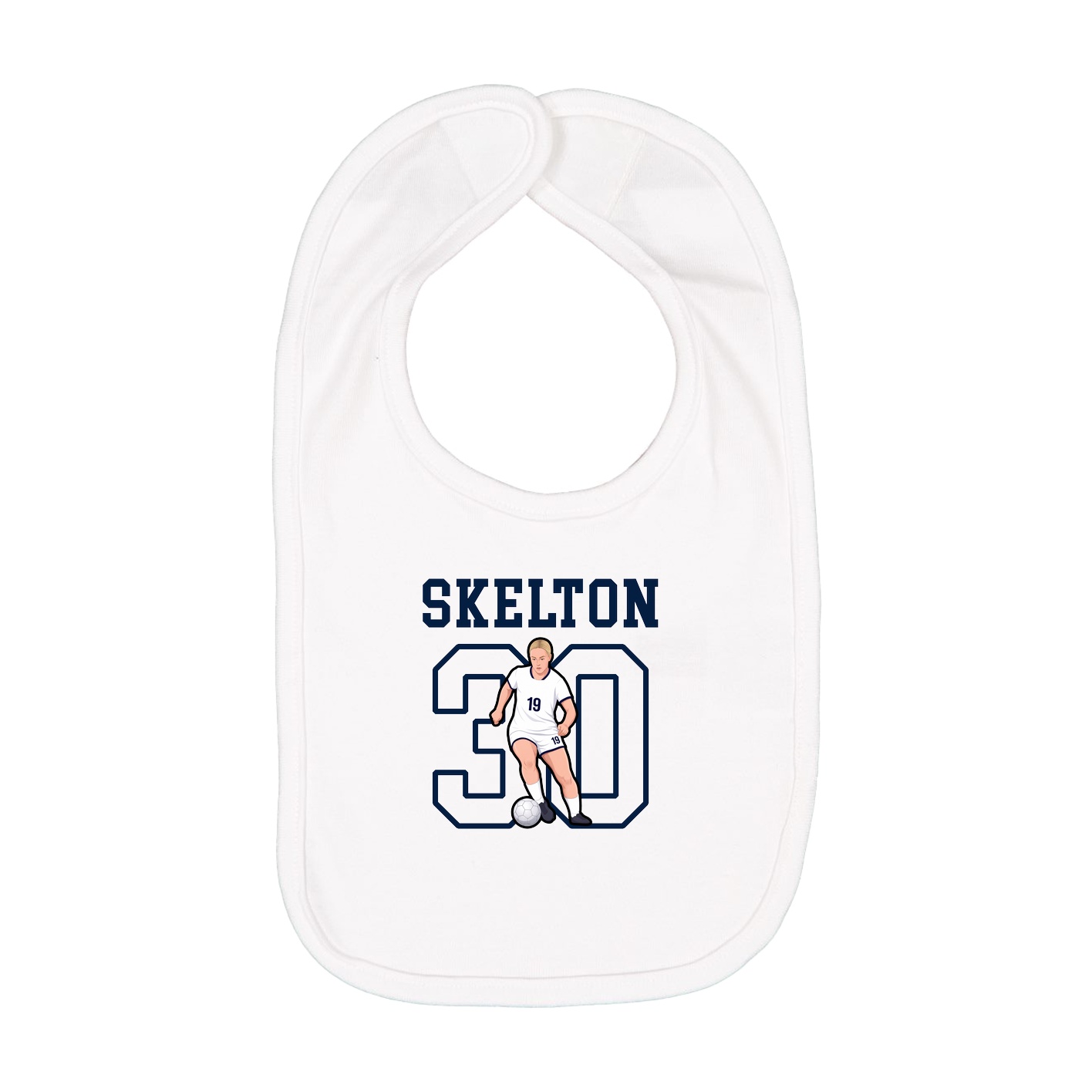 Infant Bib — Shirsey in White