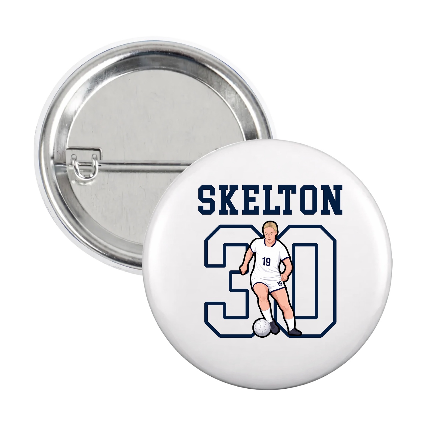 Game Day Button — Shirsey in White