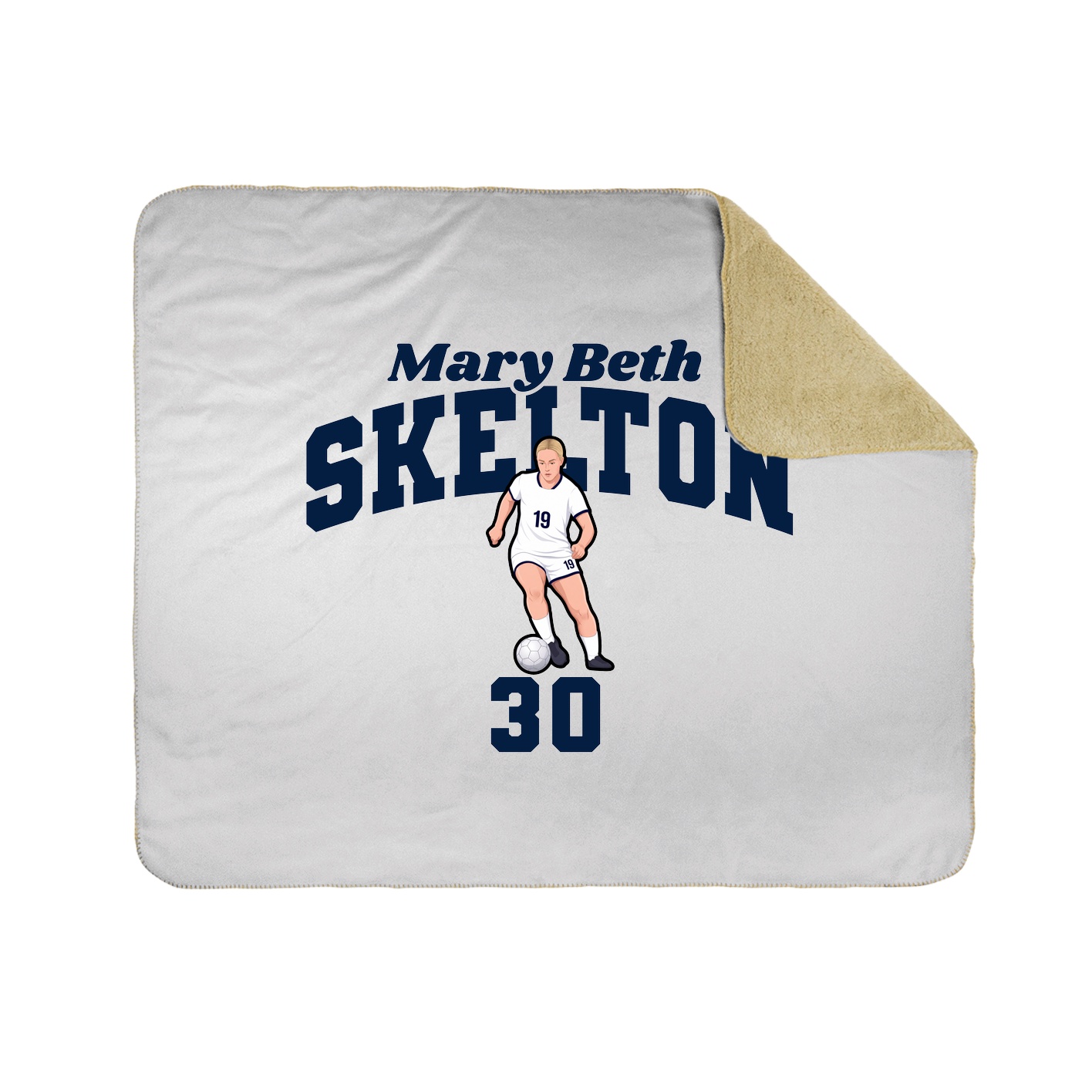 Throw Blanket — Signature Arch in White