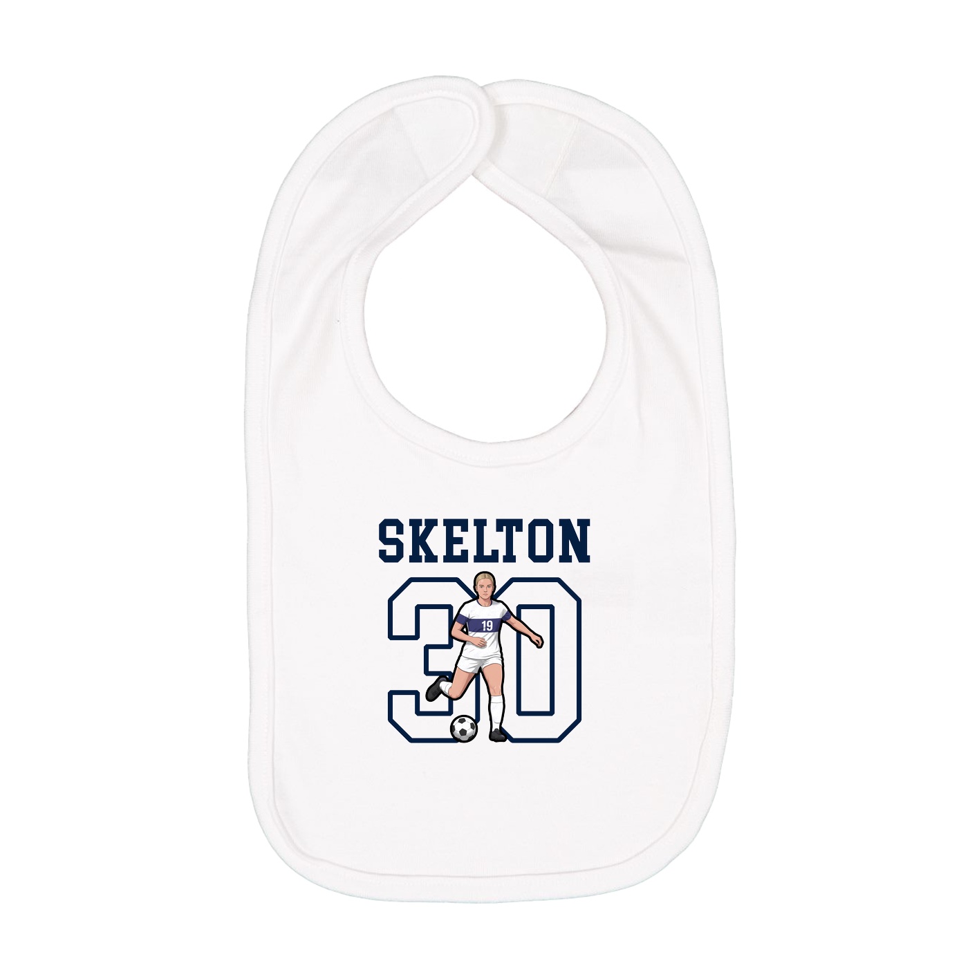 Infant Bib — Shirsey in White