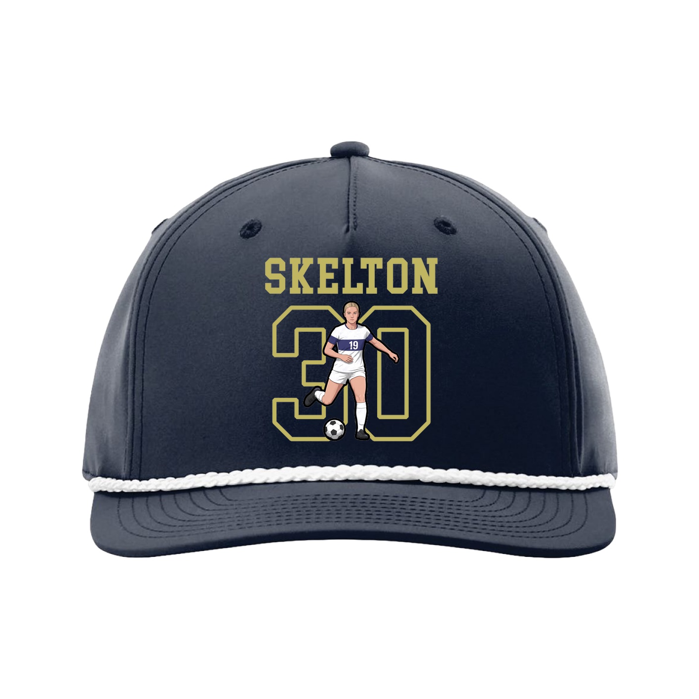 Five-Panel Classic Rope Cap — Shirsey in Navy