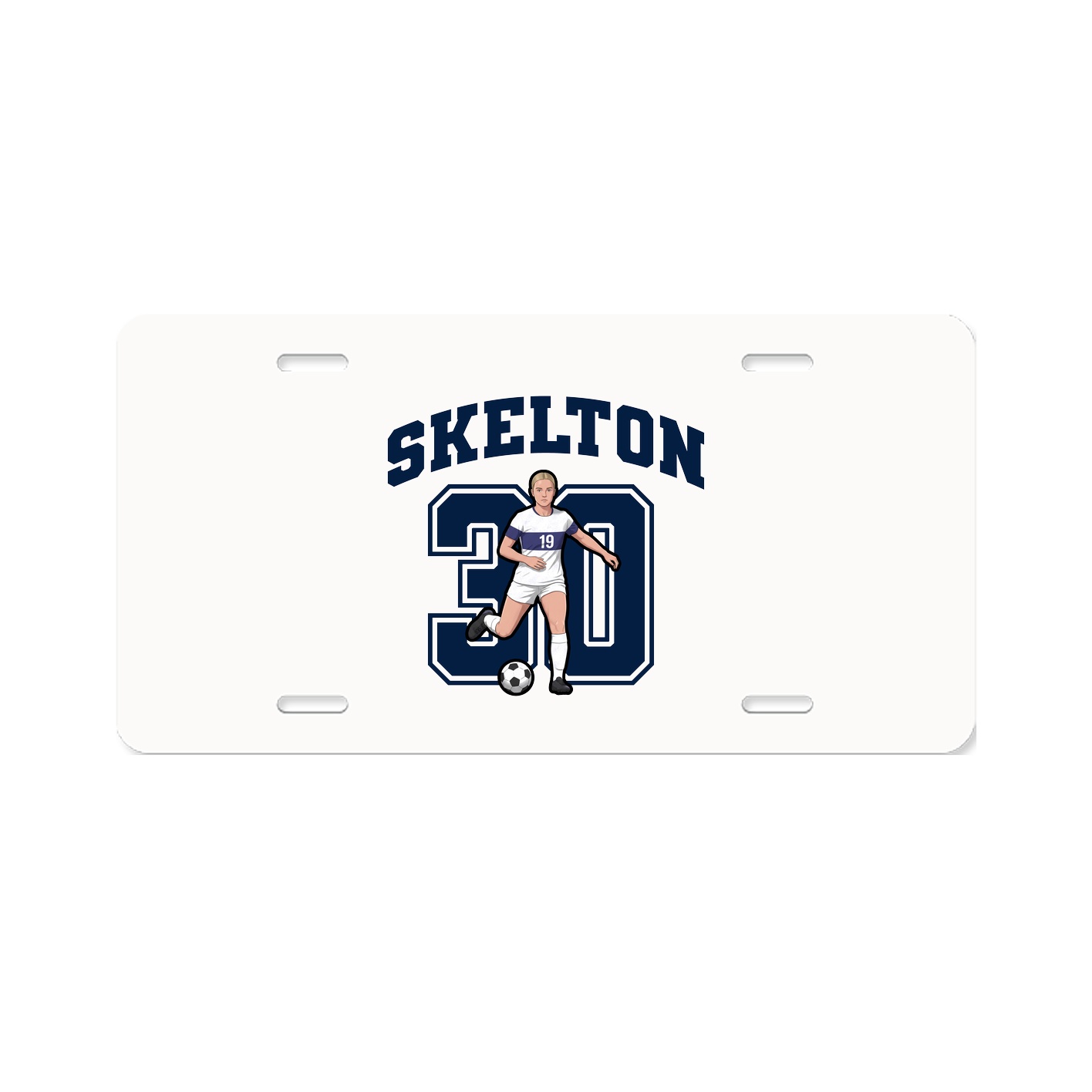 License Plate — Number in Classic