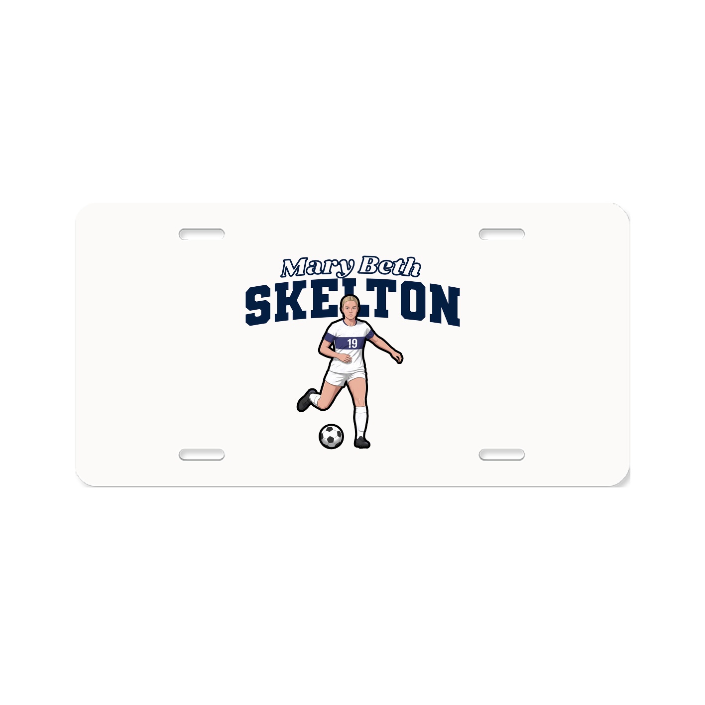 License Plate — Name Arch in Classic