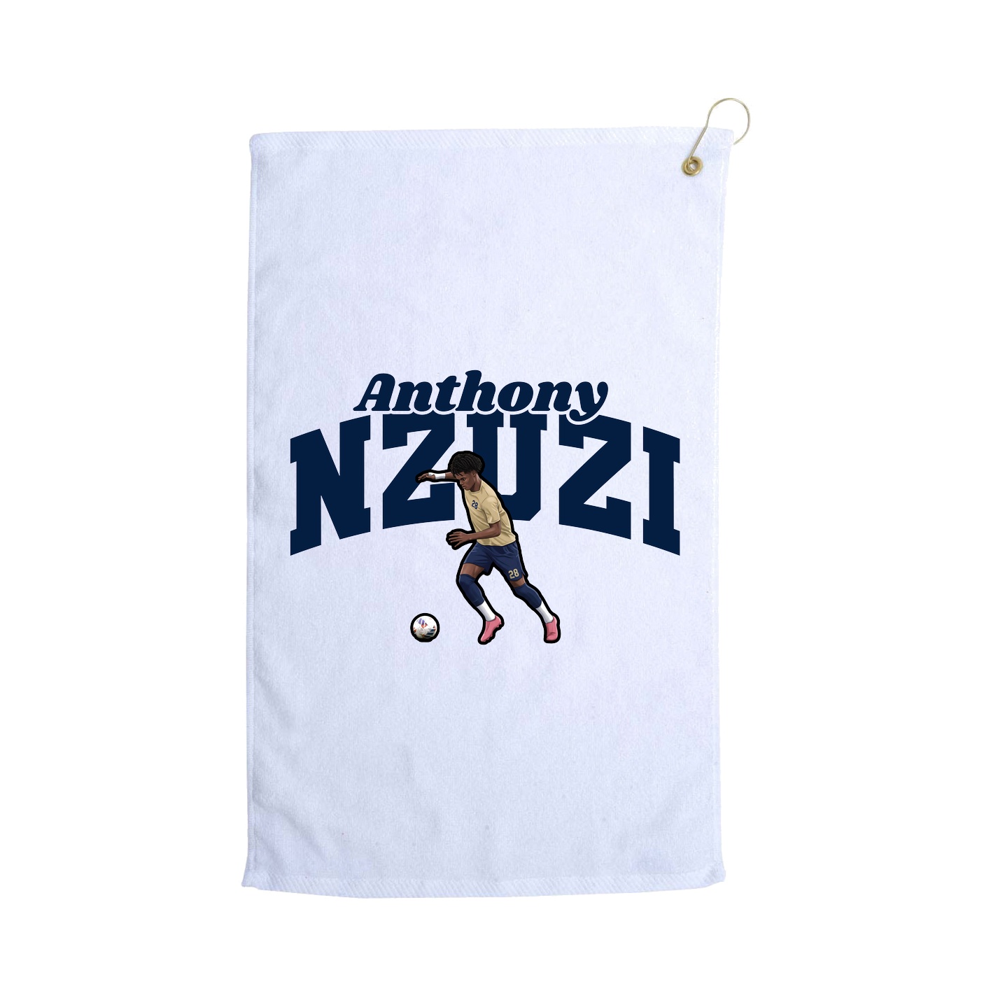 Golf Towel — Signature Arch in White
