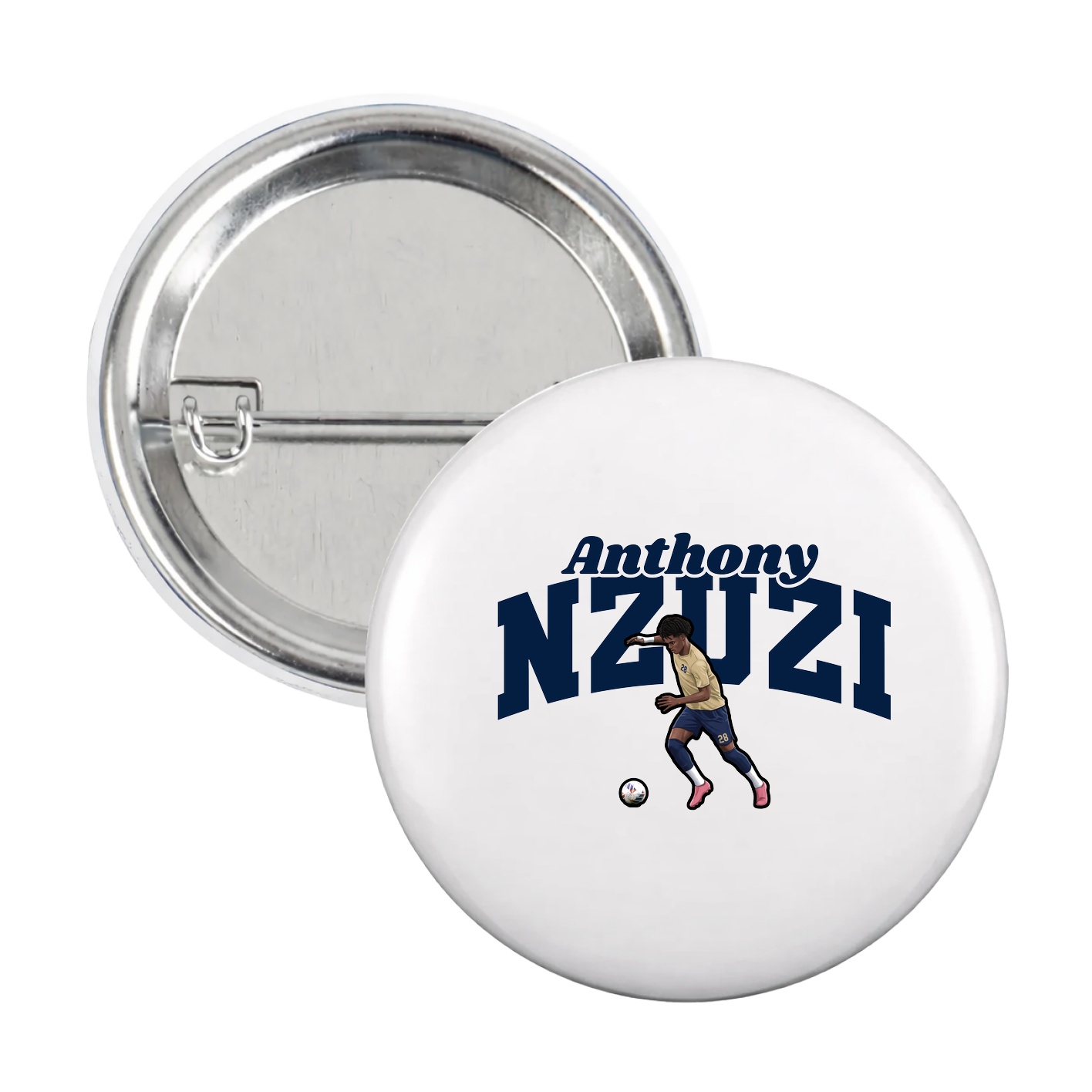 Game Day Button — Signature Arch in White