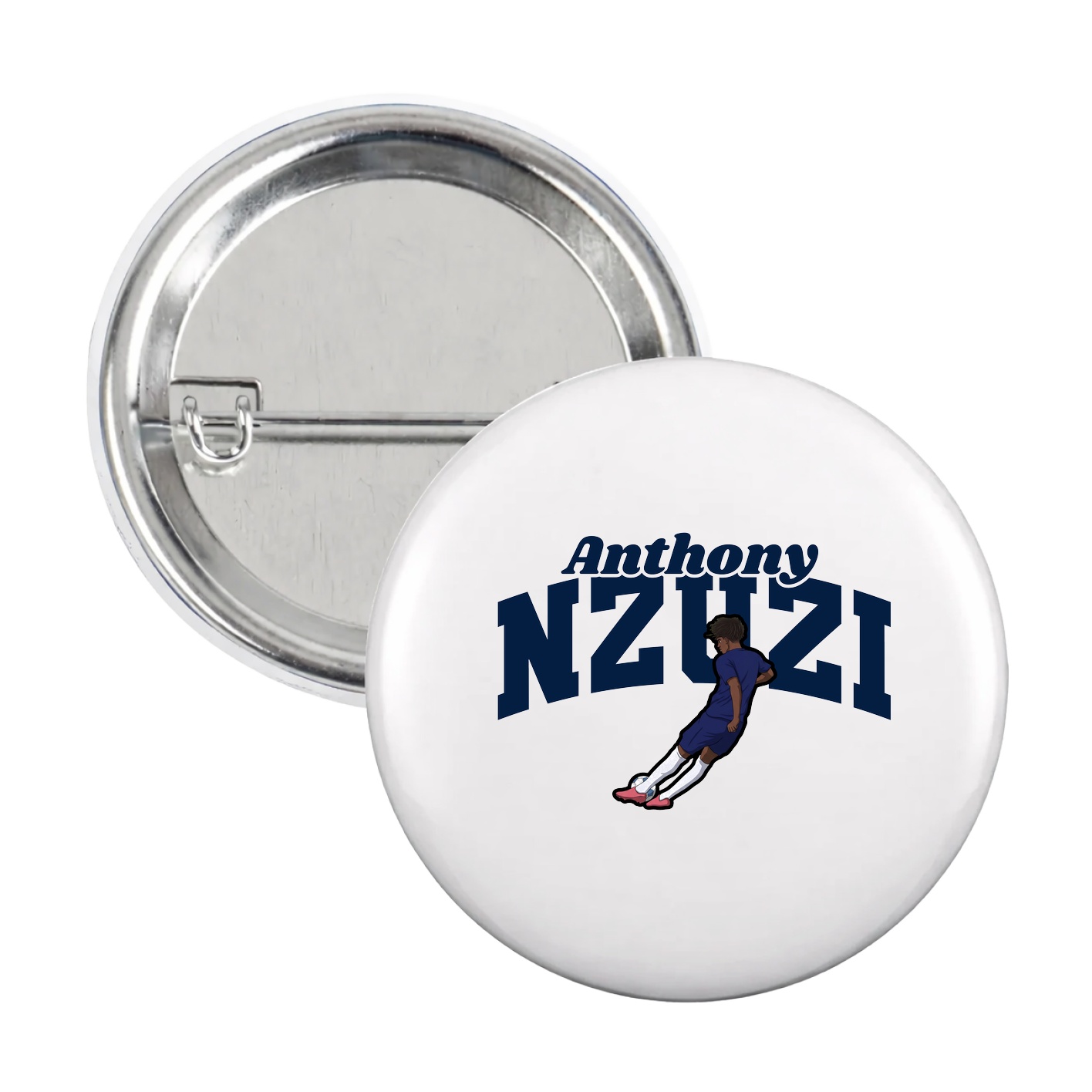 Game Day Button — Signature Arch in White