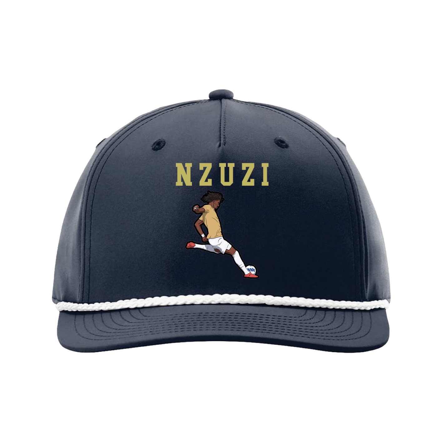 Five-Panel Classic Rope Cap — Shirsey in Navy