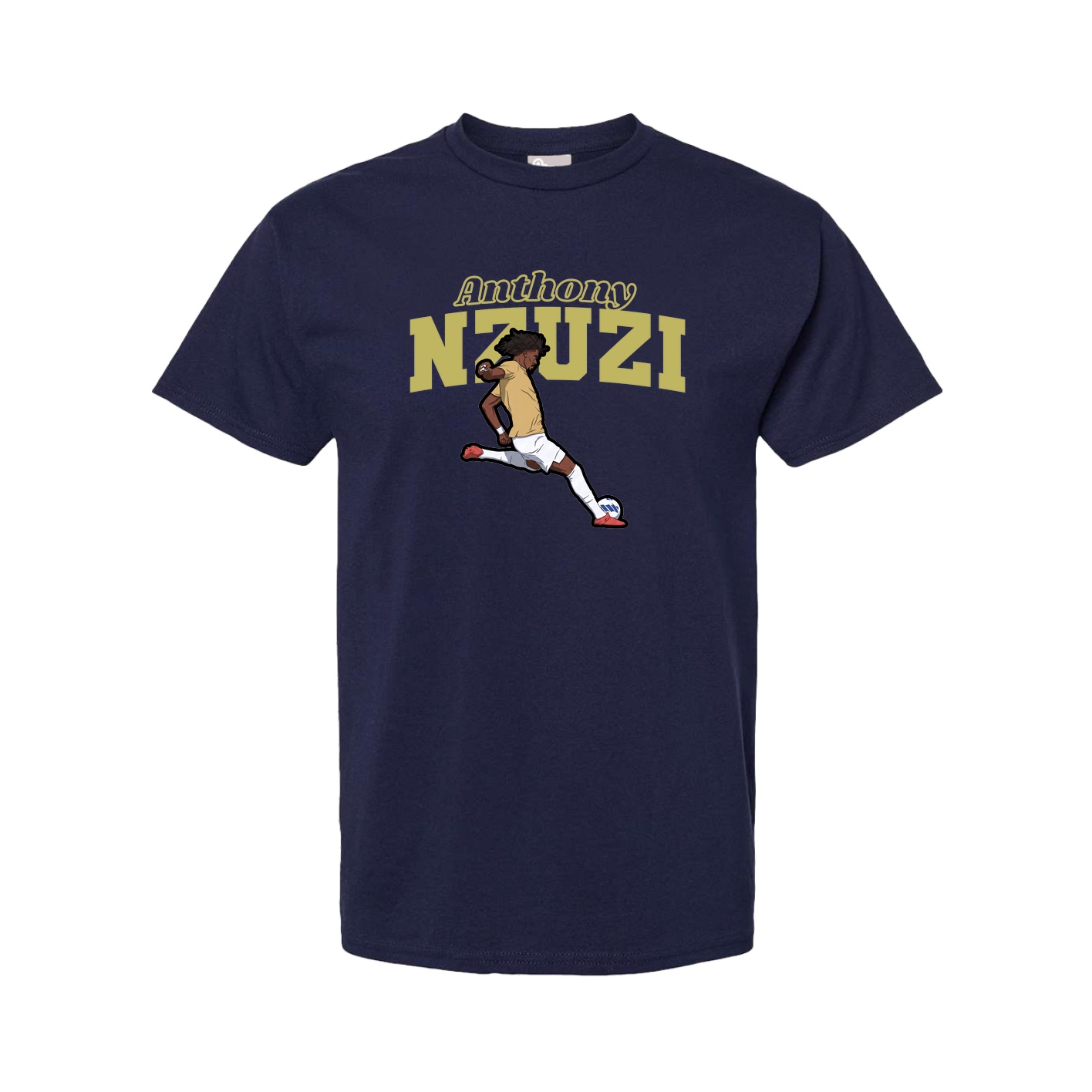 Youth Tee — Name Arch in Navy