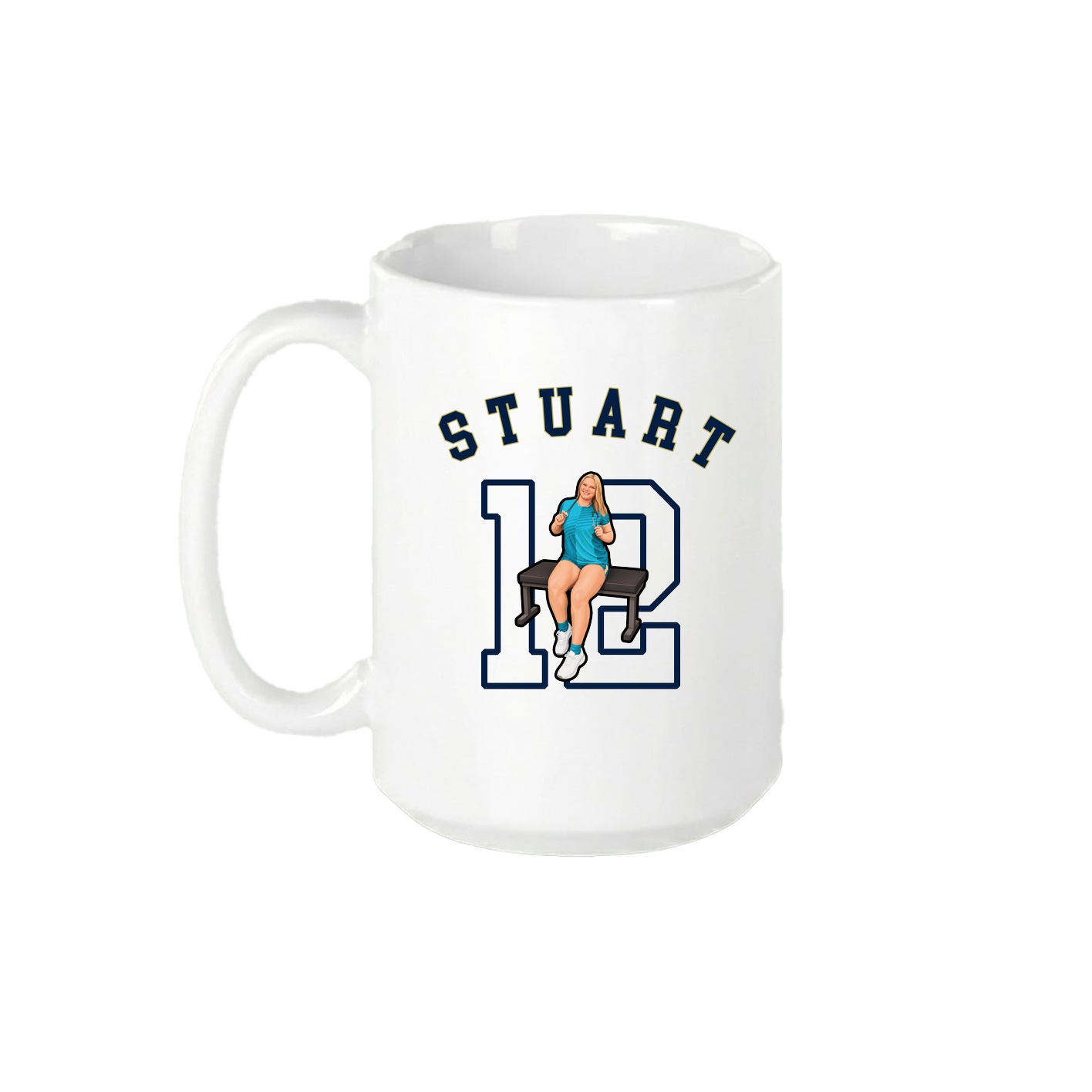 15oz Coffee Mug — Shirsey Arch in White