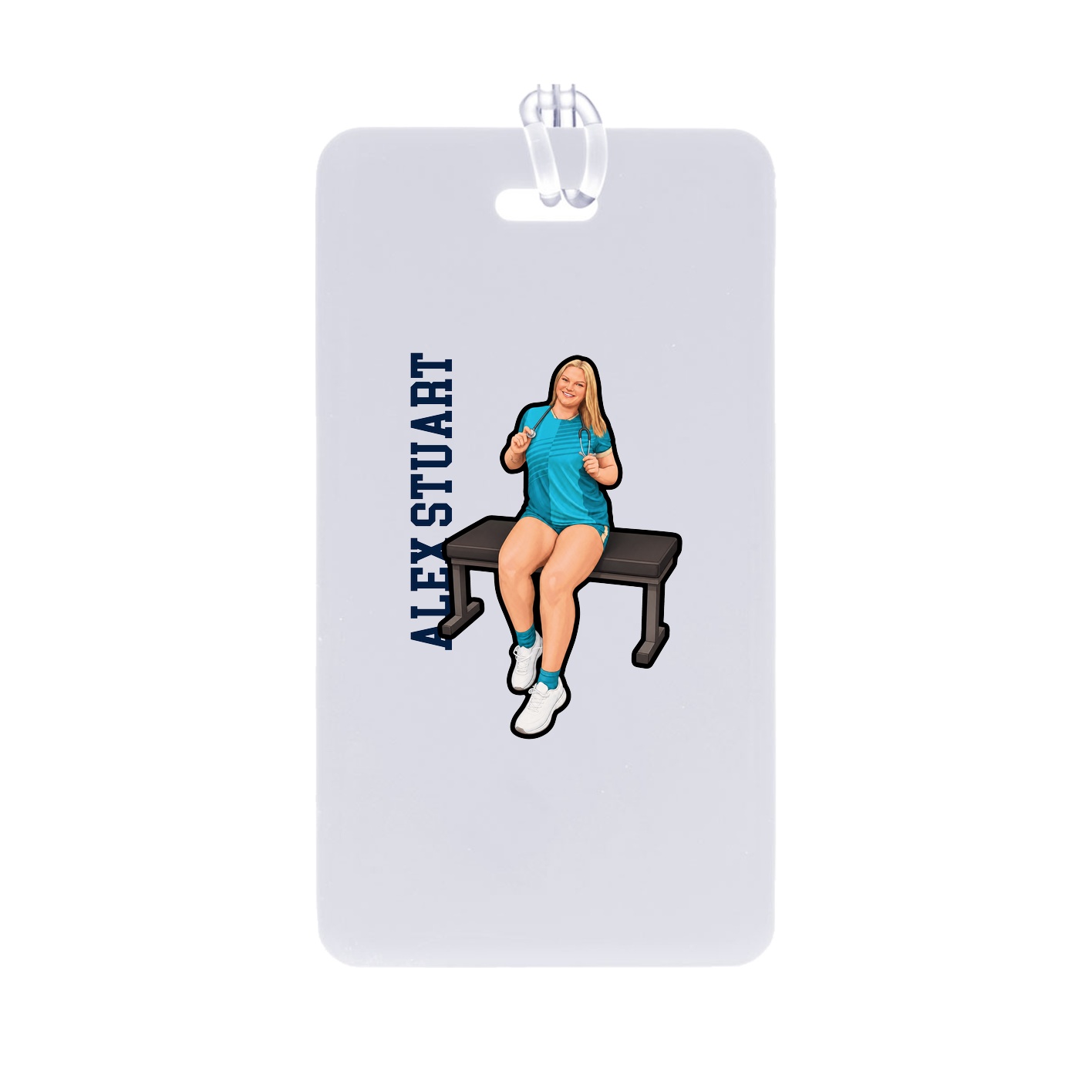 Bag Tag — Name Vertical in Classic
