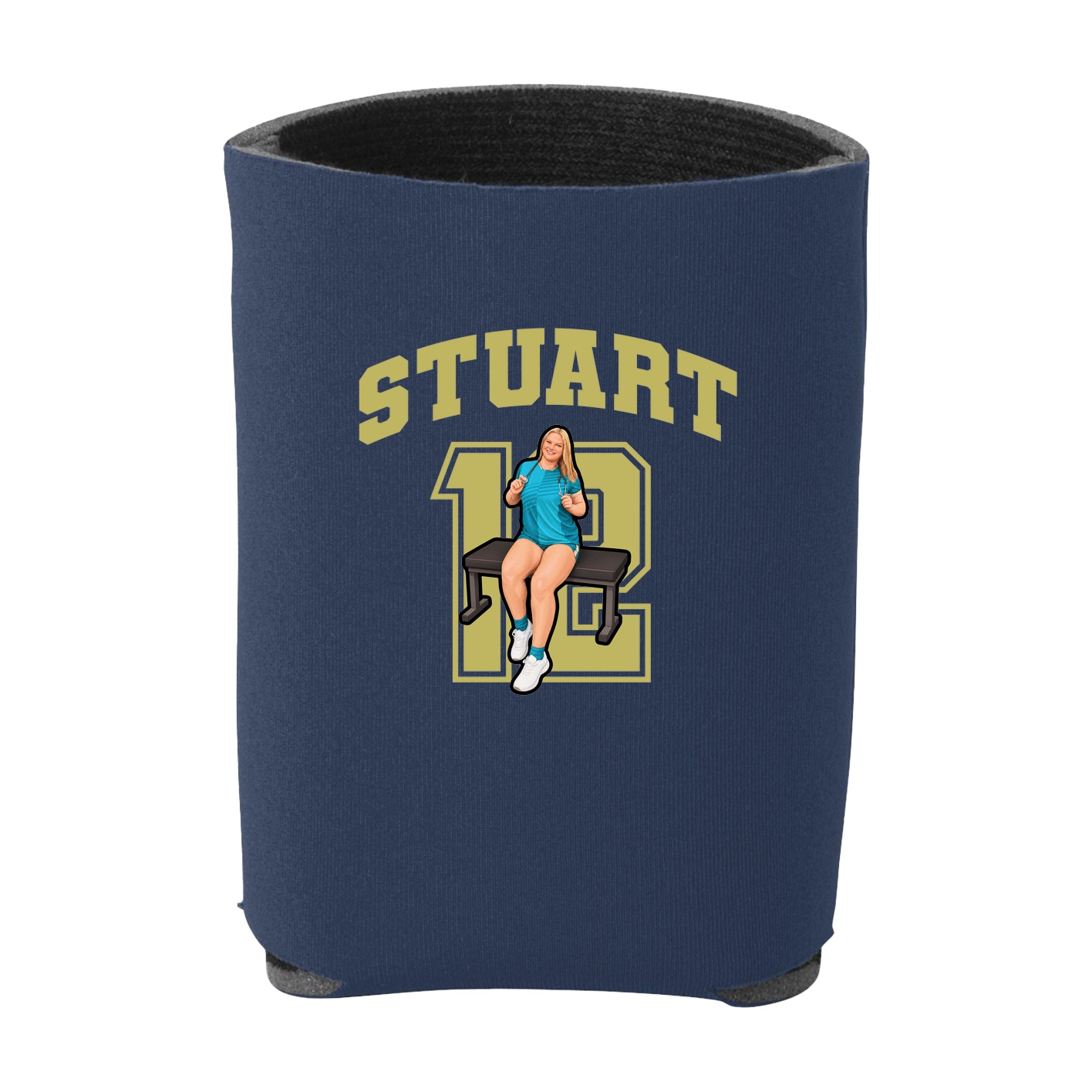 Can Holder — Number in Navy