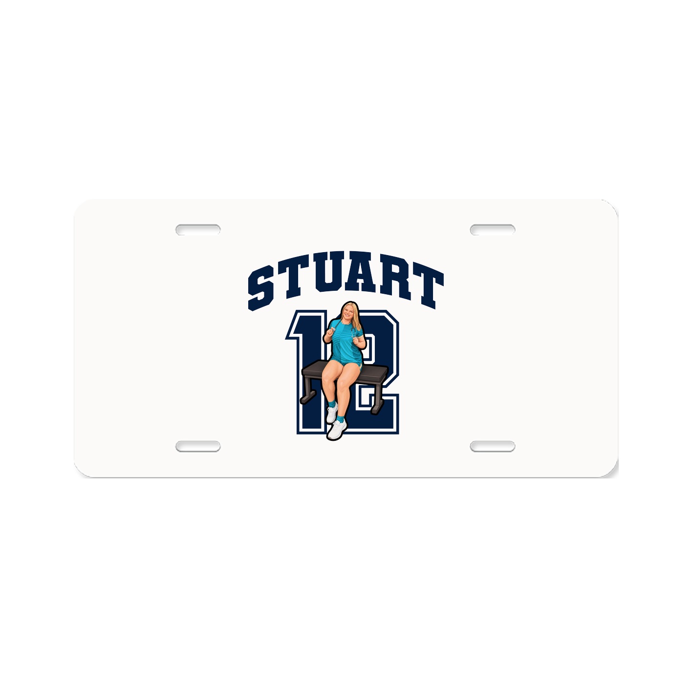 License Plate — Number in Classic