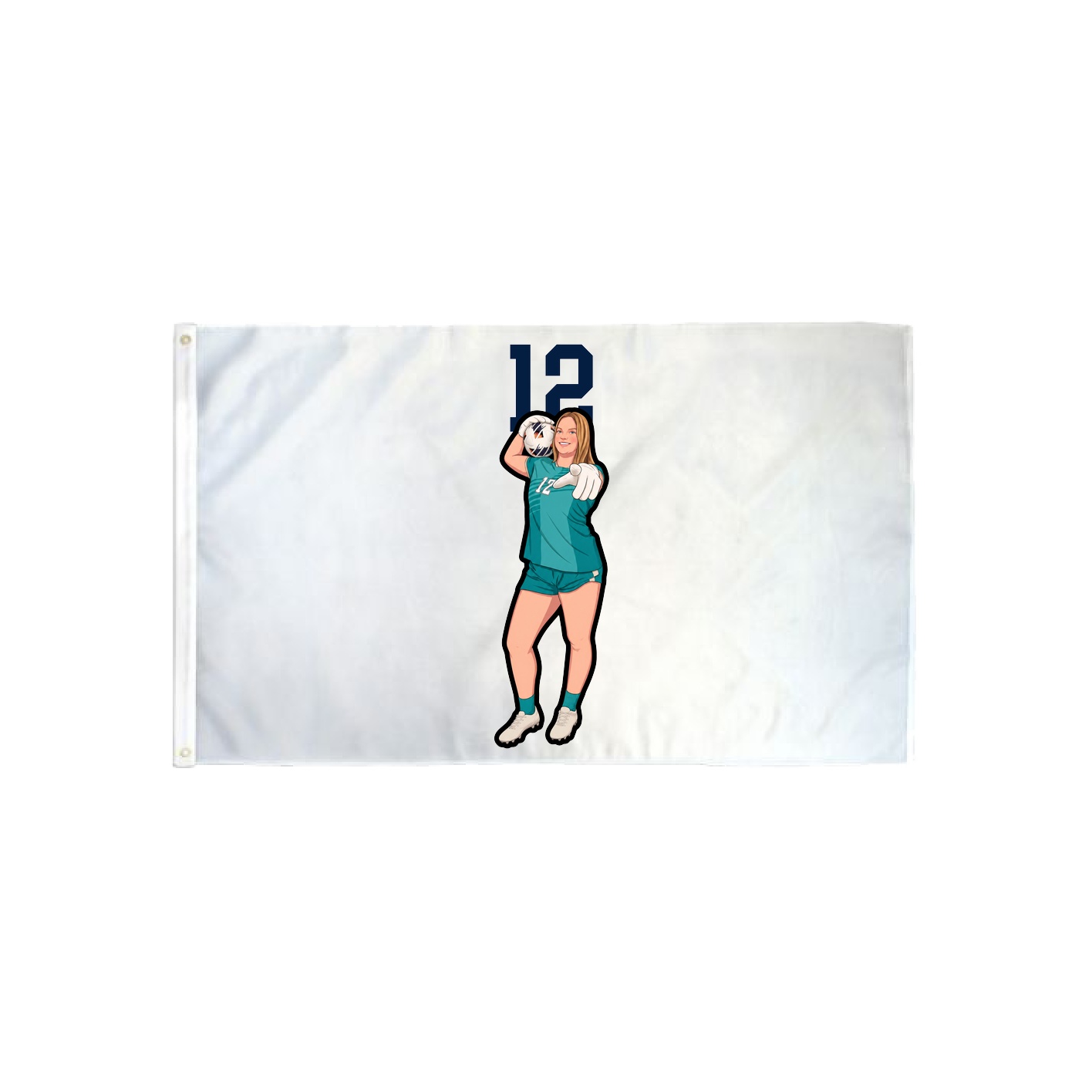 3x5 Flag — Number Top in Classic