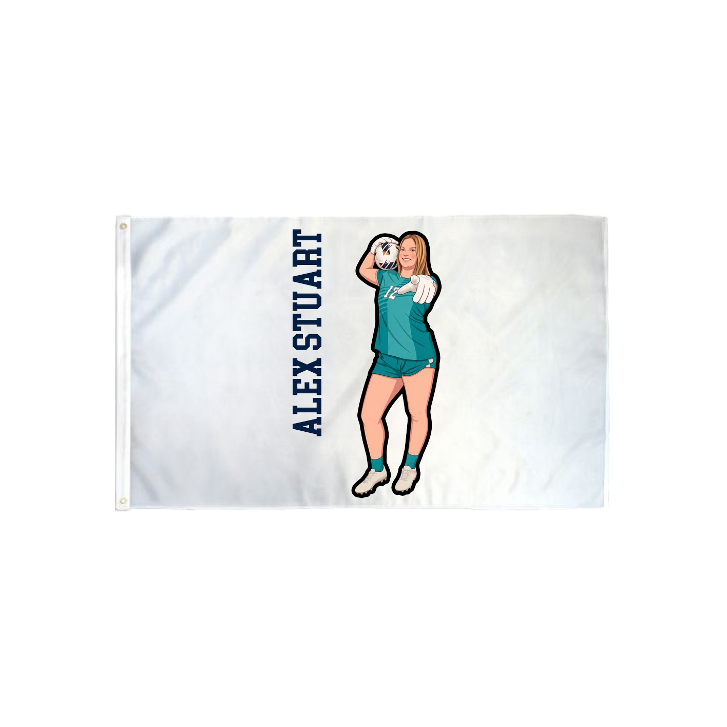 3x5 Flag — Name Vertical in Classic