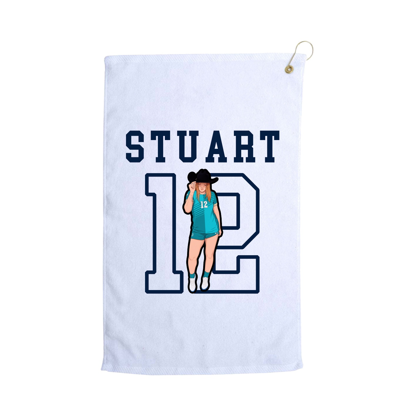 Golf Towel — Shirsey in White
