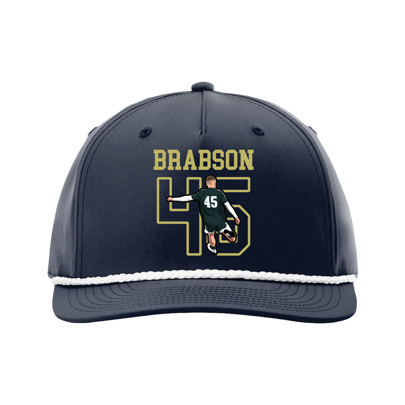 Five-Panel Classic Rope Cap — Shirsey in Navy