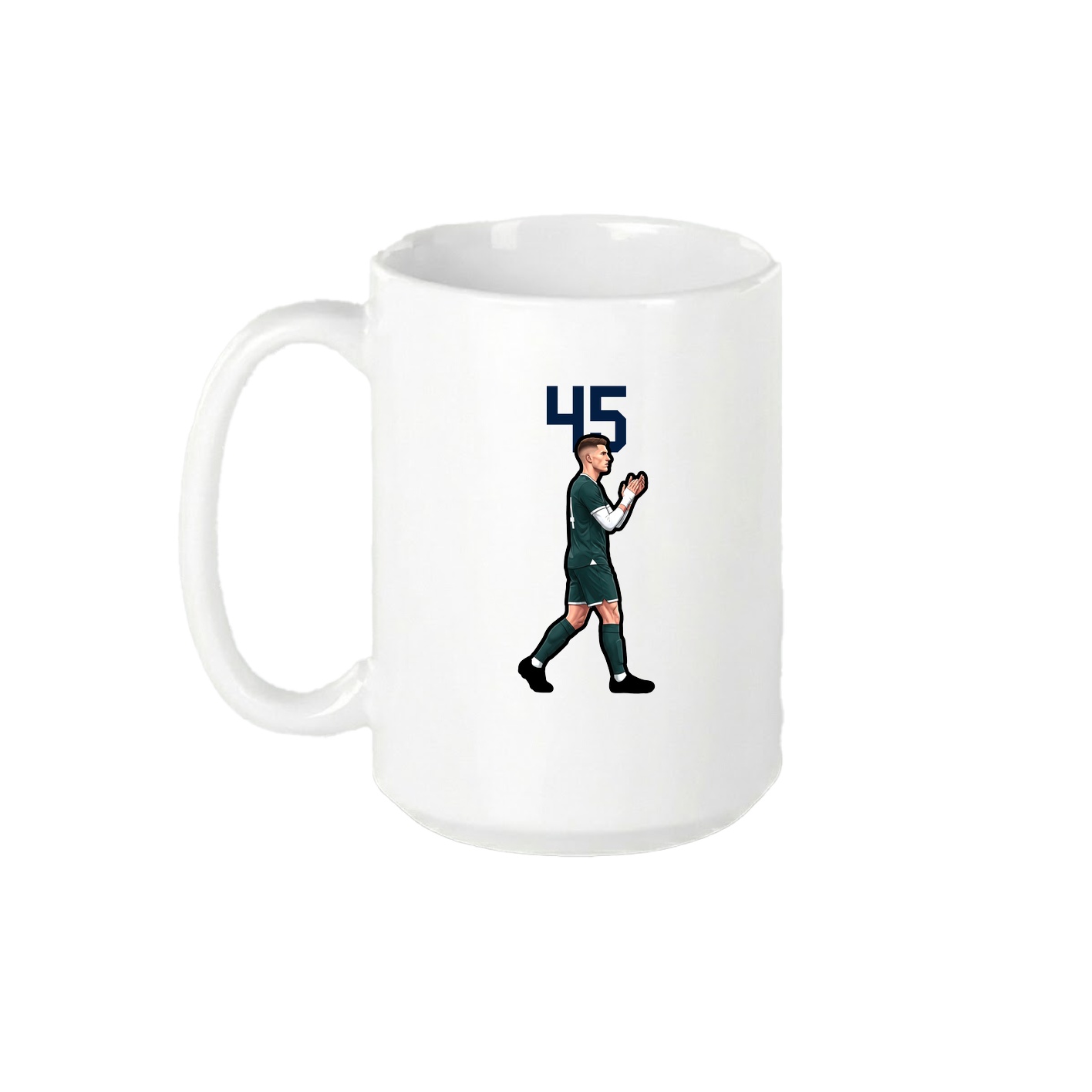 15oz Coffee Mug — Number Top in White