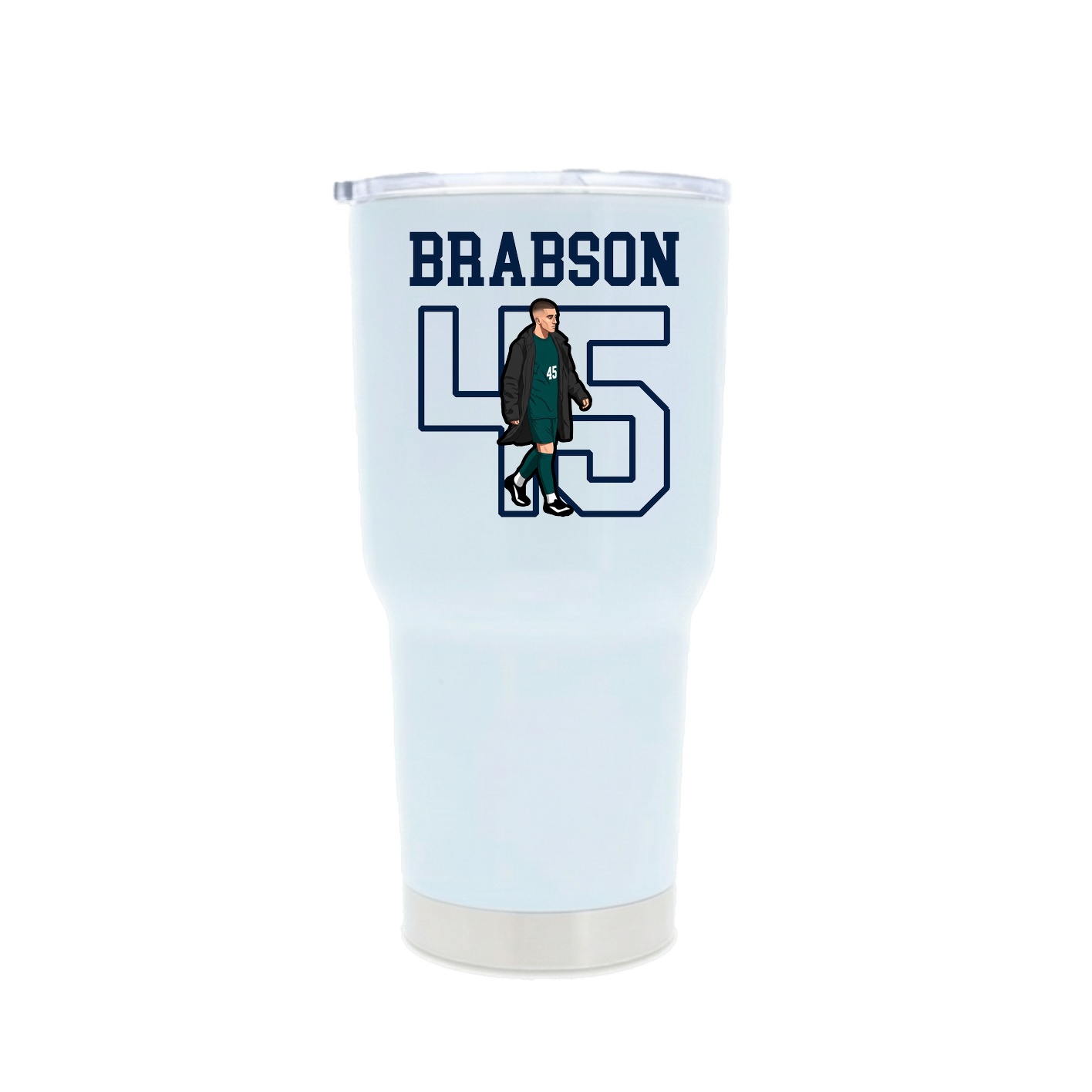 30oz Stainless Steel Tumbler — Shirsey in White