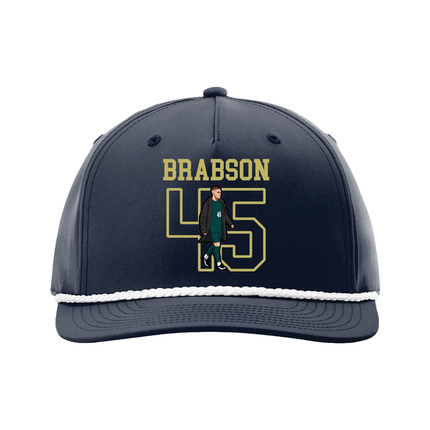 Five-Panel Classic Rope Cap — Shirsey in Navy